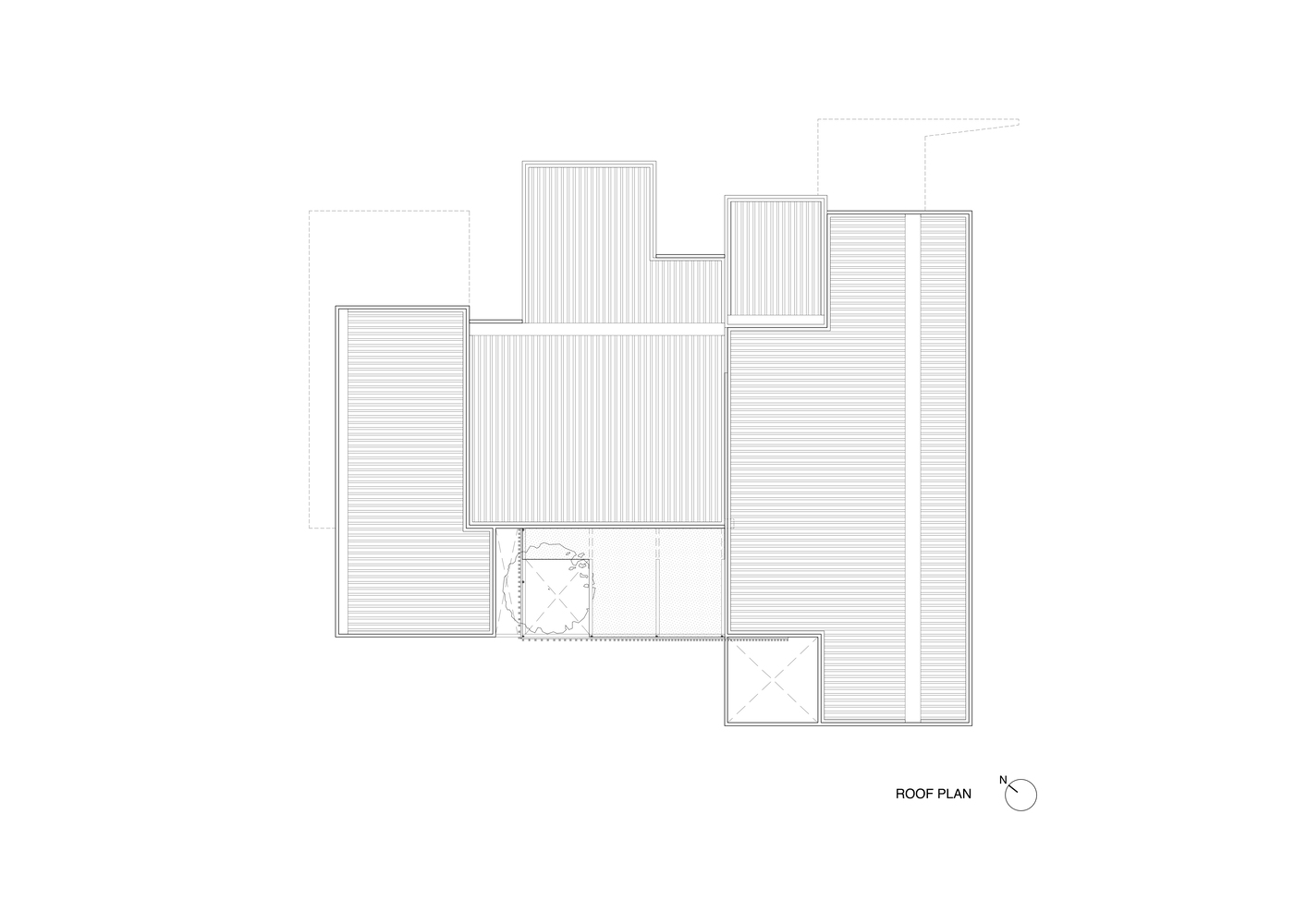 پلان طبقه بالا با اتاقخوابها