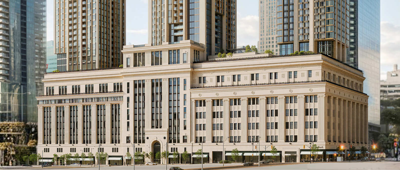 نمای تاریخی ساختمان College Park تورنتو