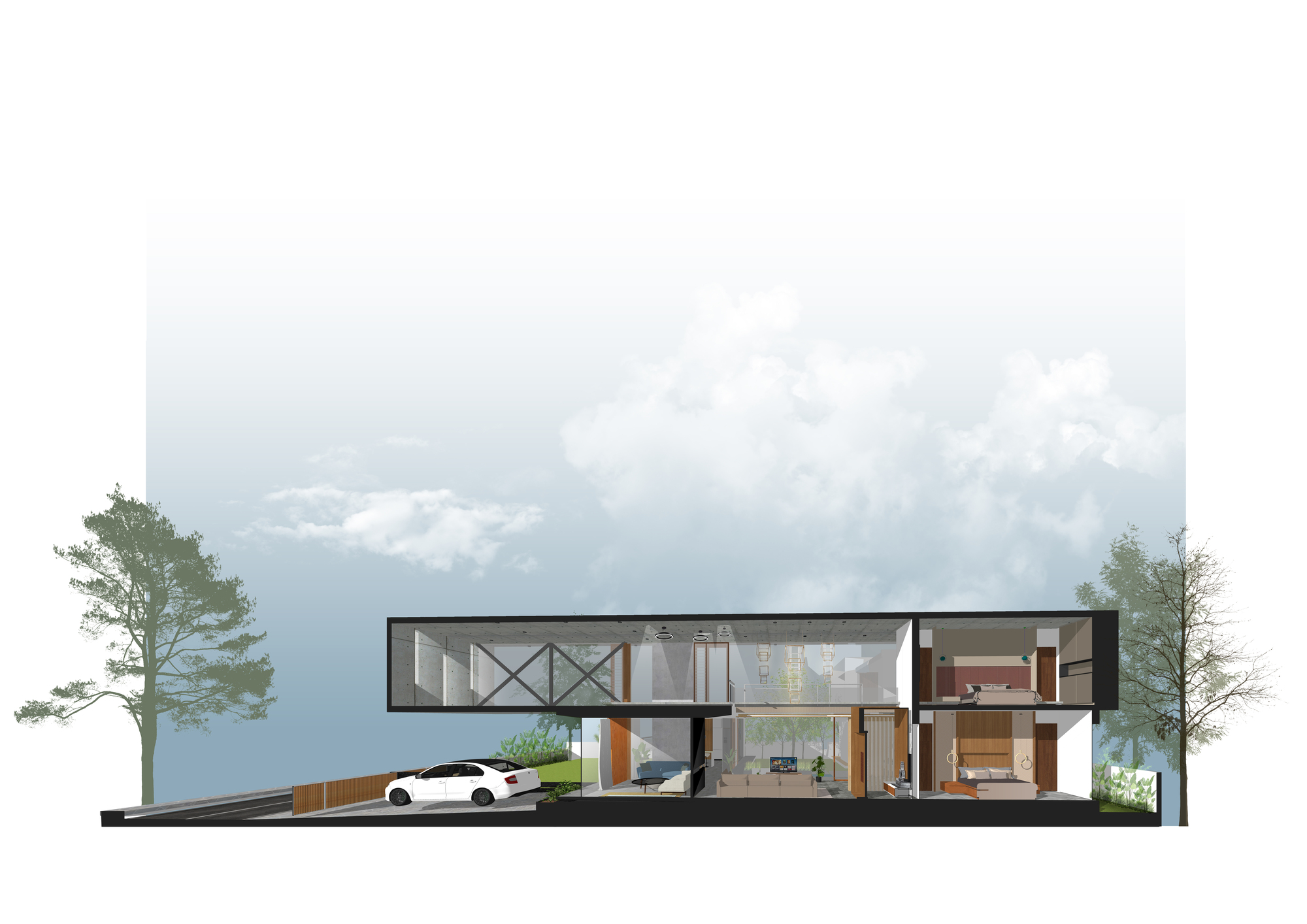معماری ویلای مینیمال