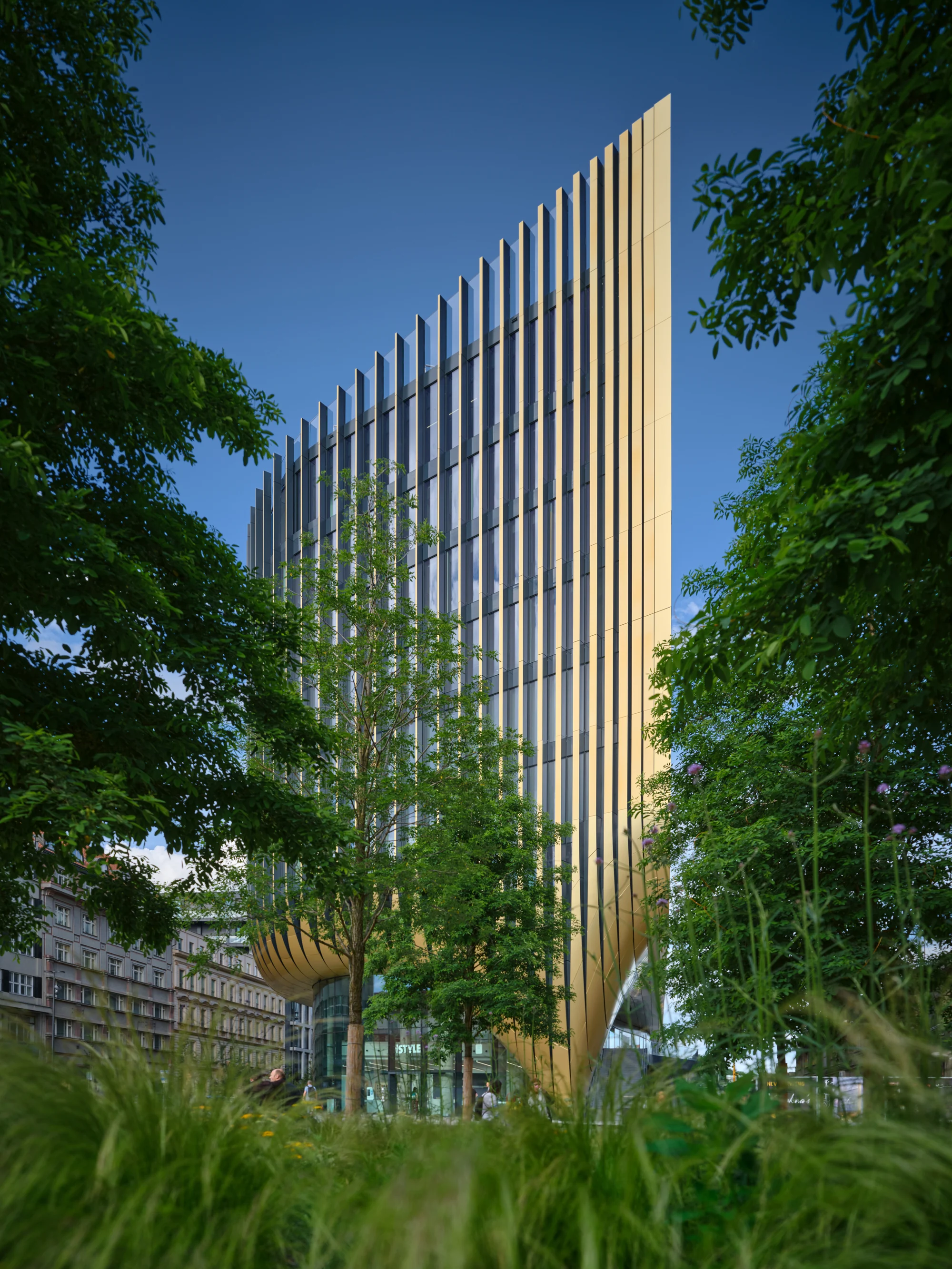 آتریوم مرکزی با نور طبیعی