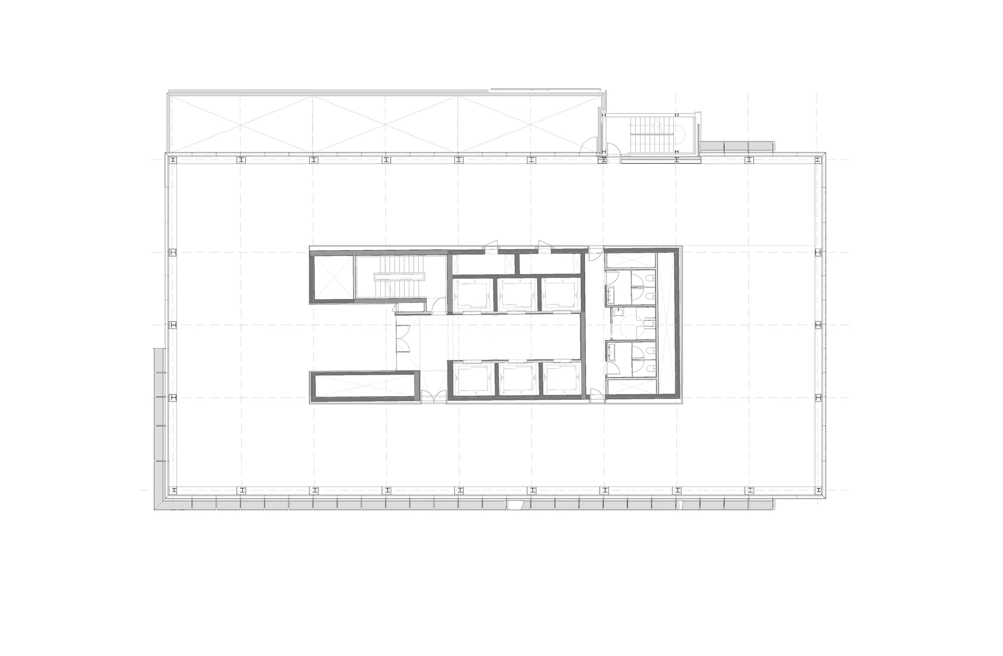 پلان معماری مدرن Castellana 77 با فضاهای چندمنظوره و باز