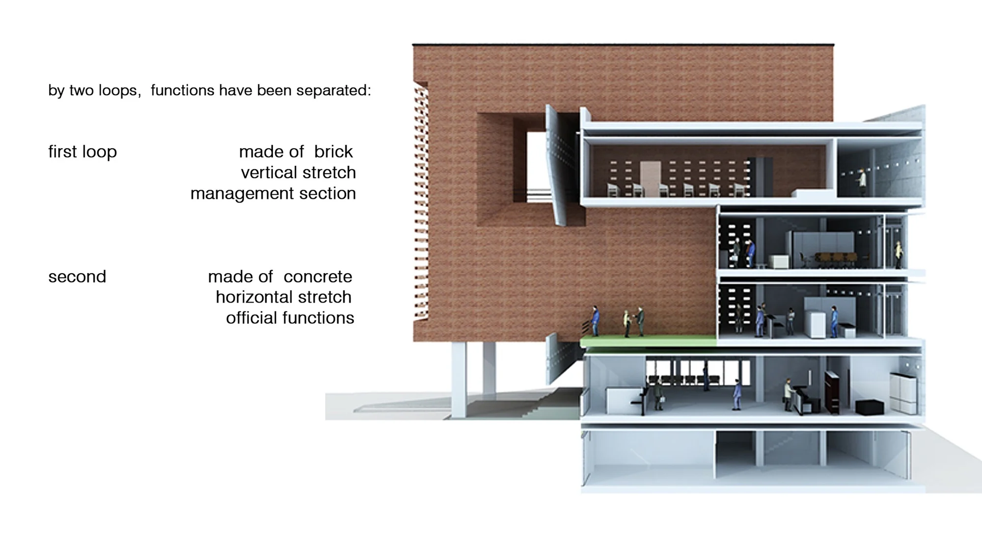 آتریوم مرکزی ساختمان نظام مهندسی قزوین با سقف بلند و طراحی مدرن