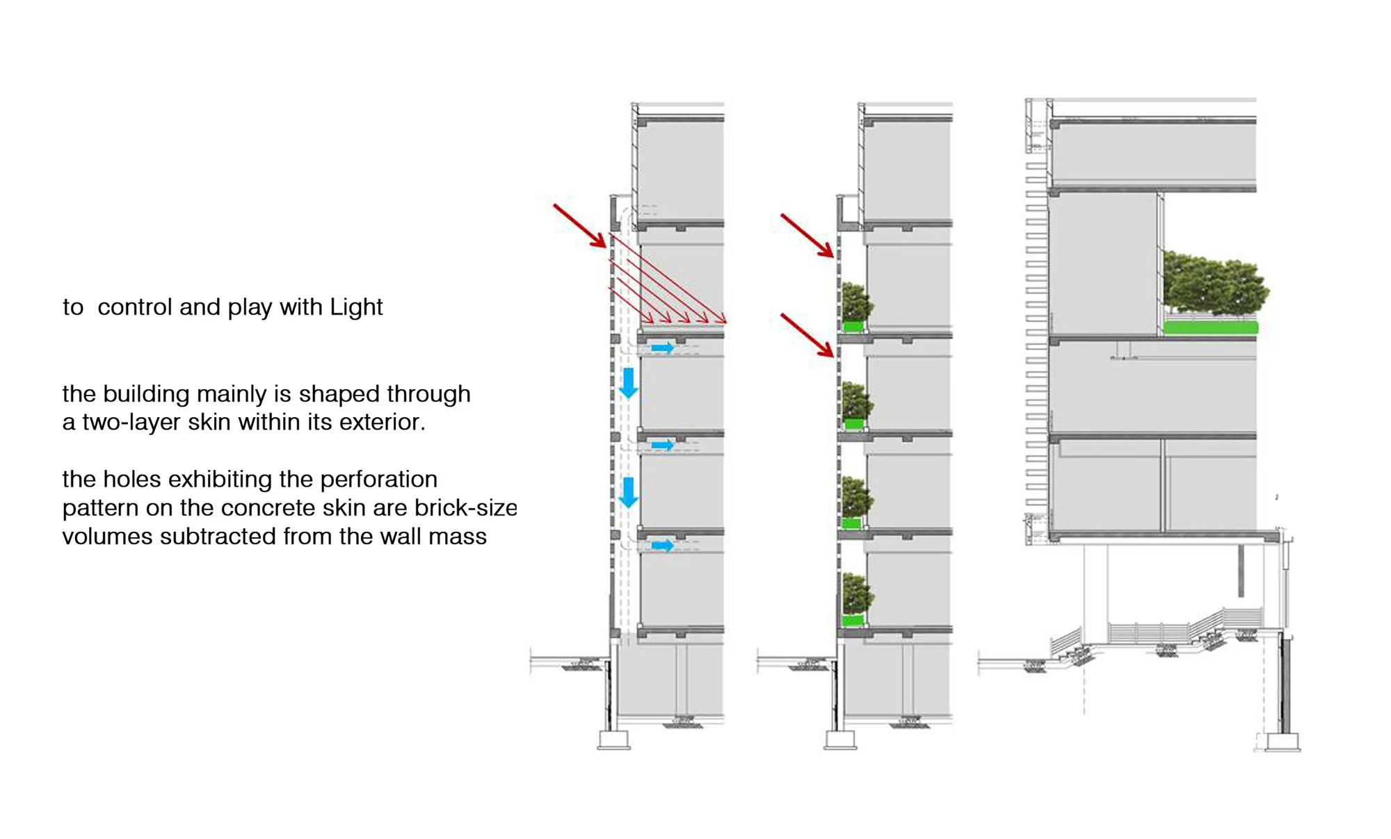 فضای داخلی ساختمان نظام مهندسی قزوین با پلان باز و متریال‌های طبیعی