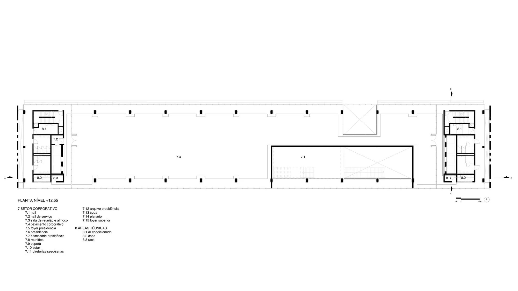 نمای خارجی مجتمع فکومرسیو با متریالهای پایدار و مدرن