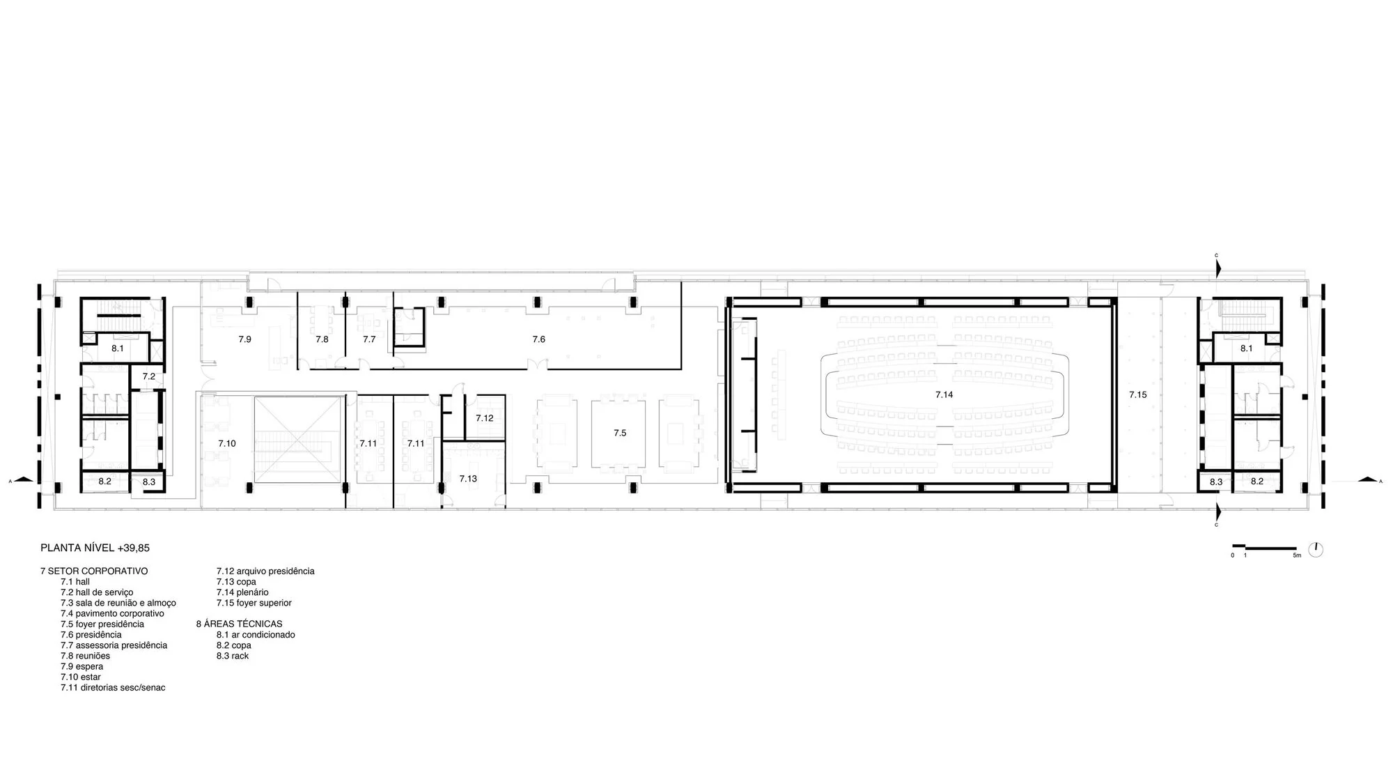 طراحی داخلی مجتمع فکومرسیو با دکوراسیون معاصر و پلان باز