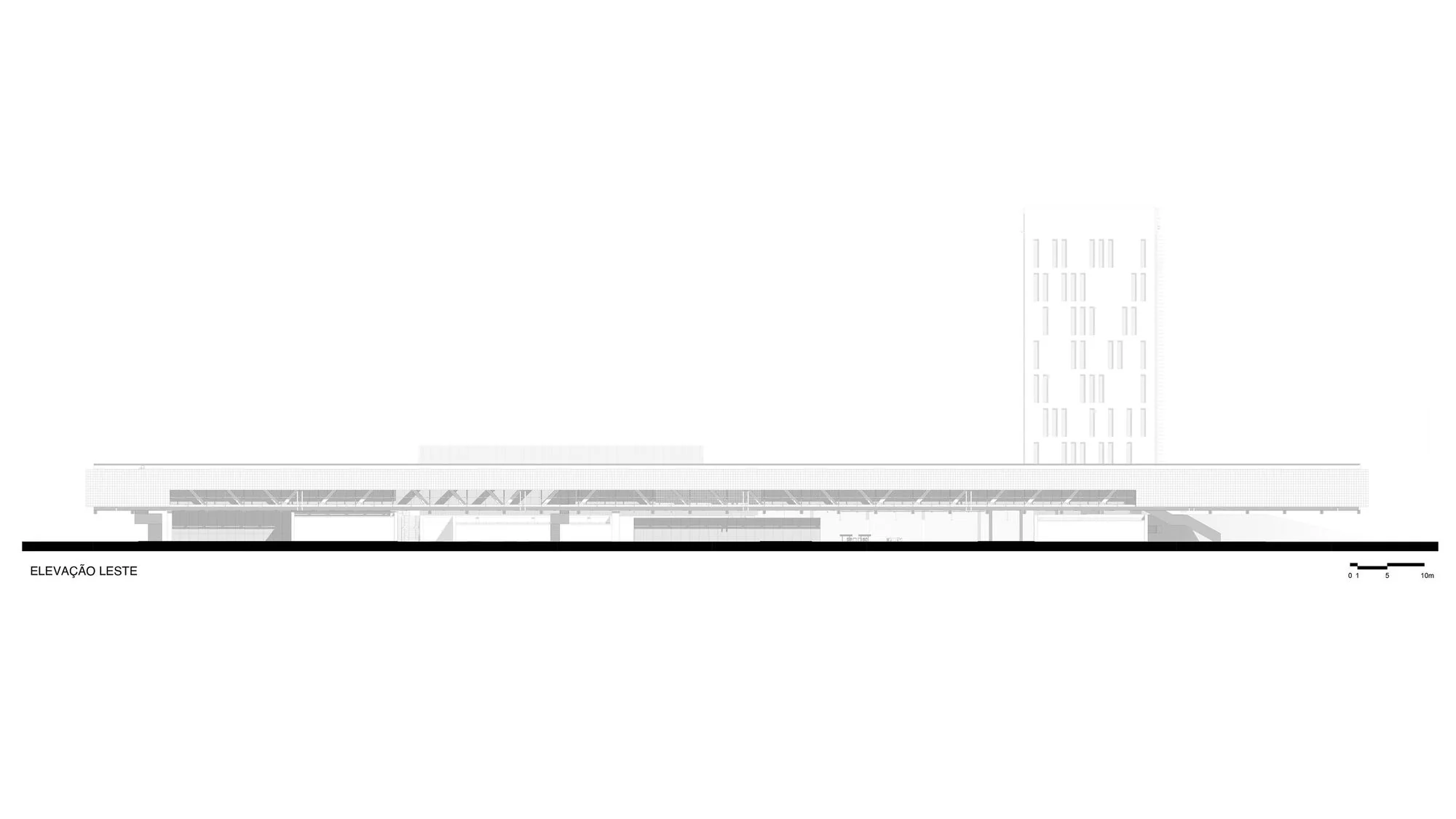 فضای داخلی مجتمع فکومرسیو با پلان باز و دکوراسیون مدرن