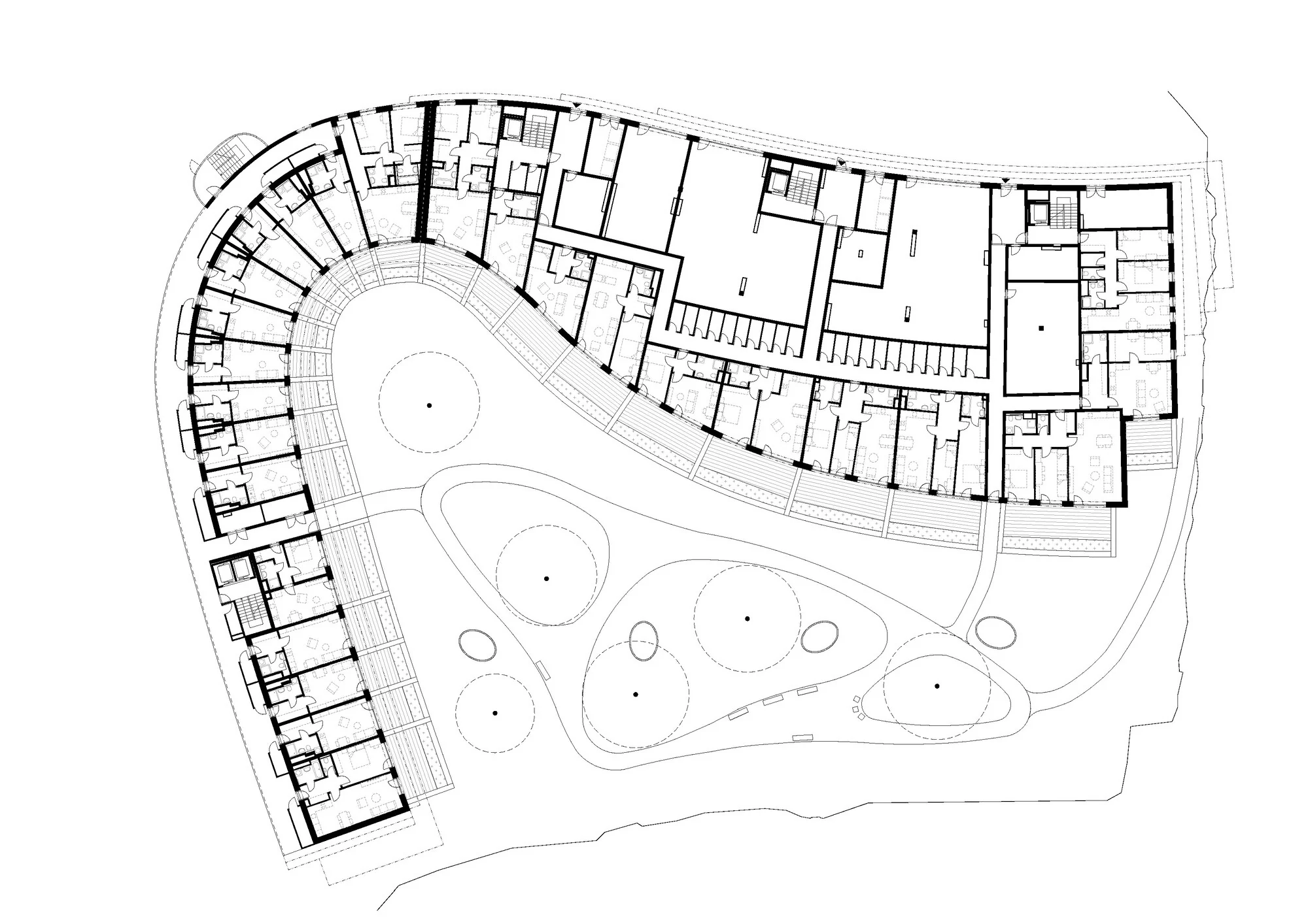 فضای داخلی مجتمع دیوریت با طراحی خلاقانه و پلان باز