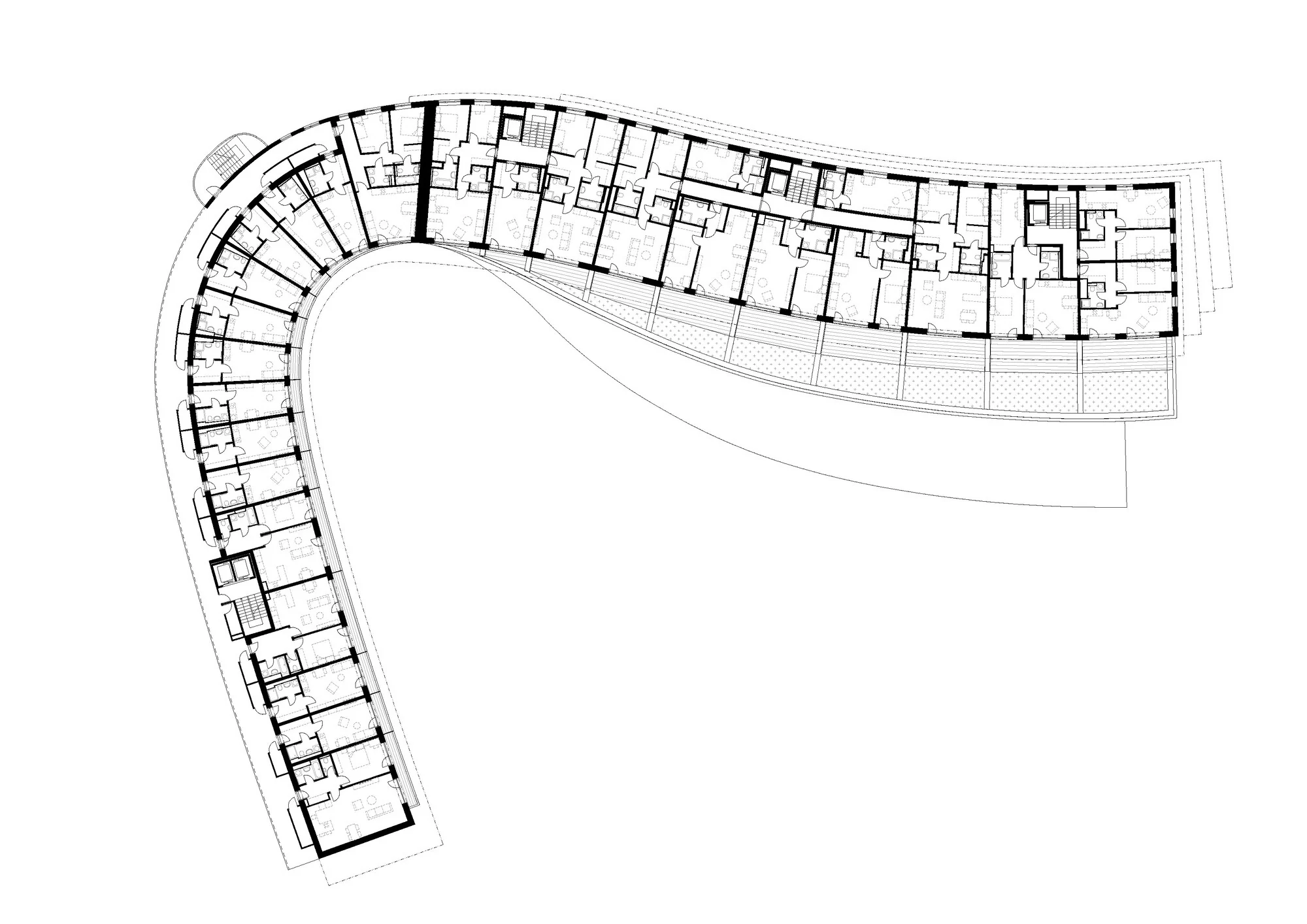 فضای نشیمن مجتمع دیوریت با دکوراسیون مدرن و نور طبیعی