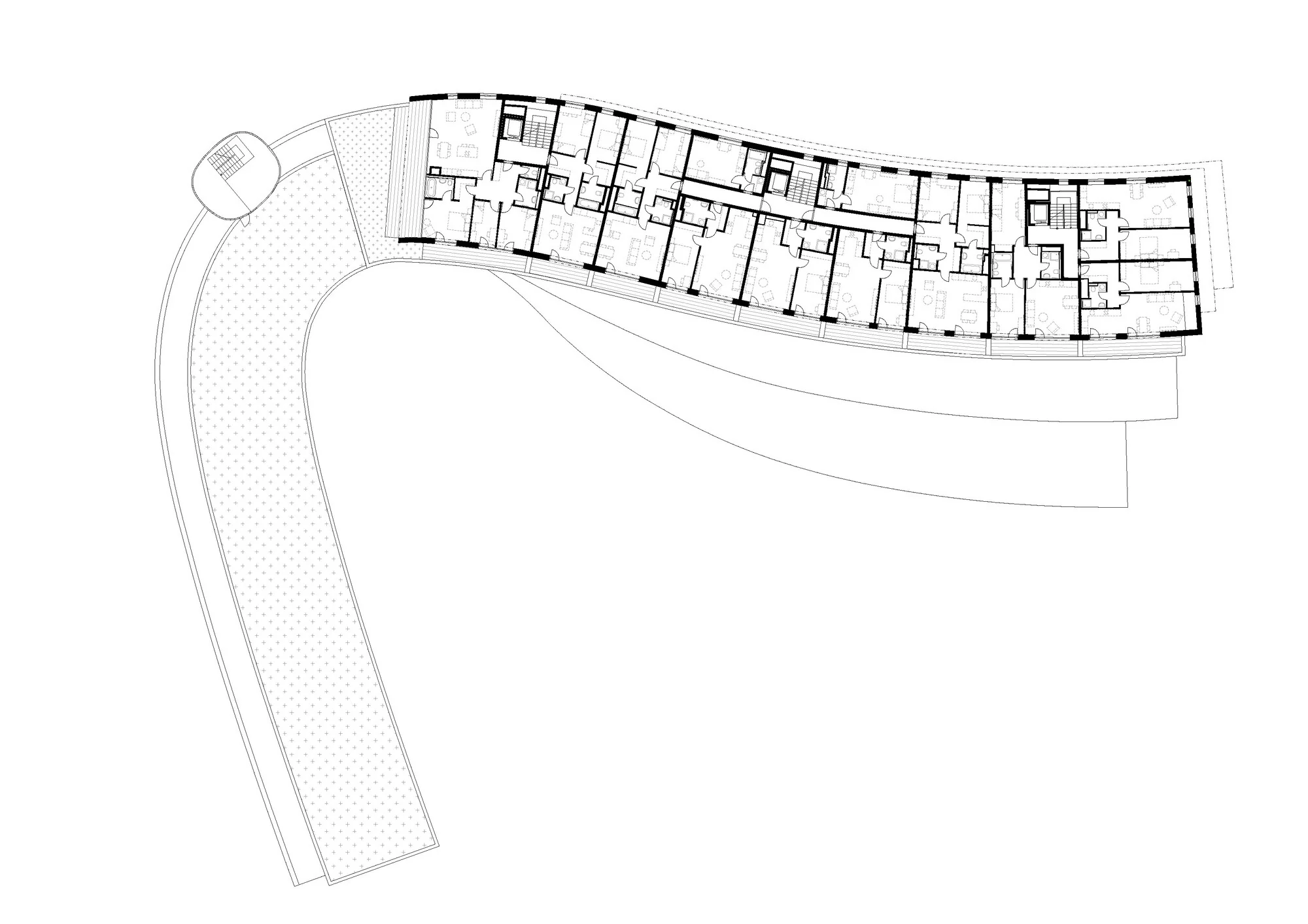 نمای بیرونی مجتمع دیوریت با معماری معاصر و نورپردازی