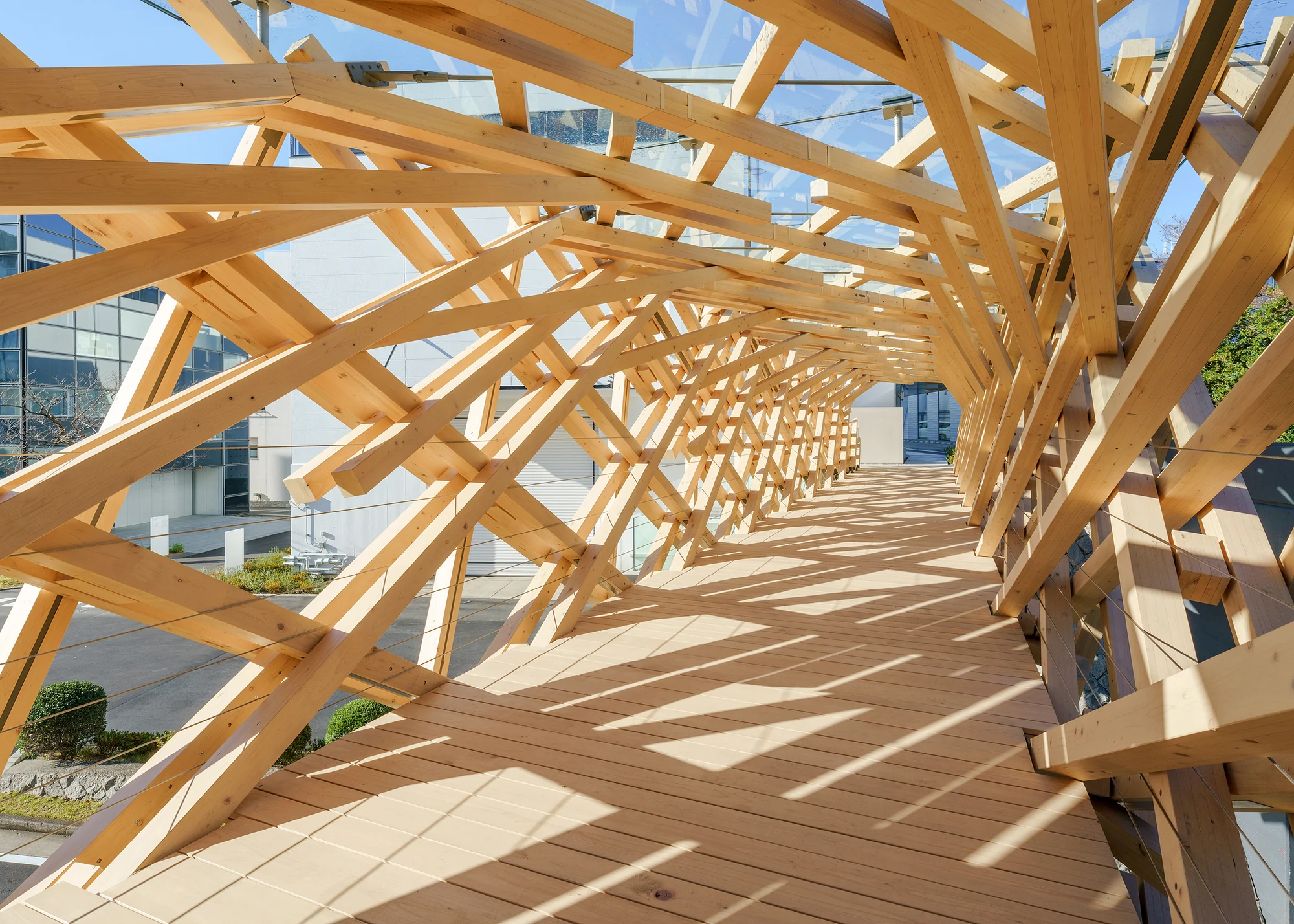 ساختار چوبی پل TAC.T با طراحی TAISEI DESIGN