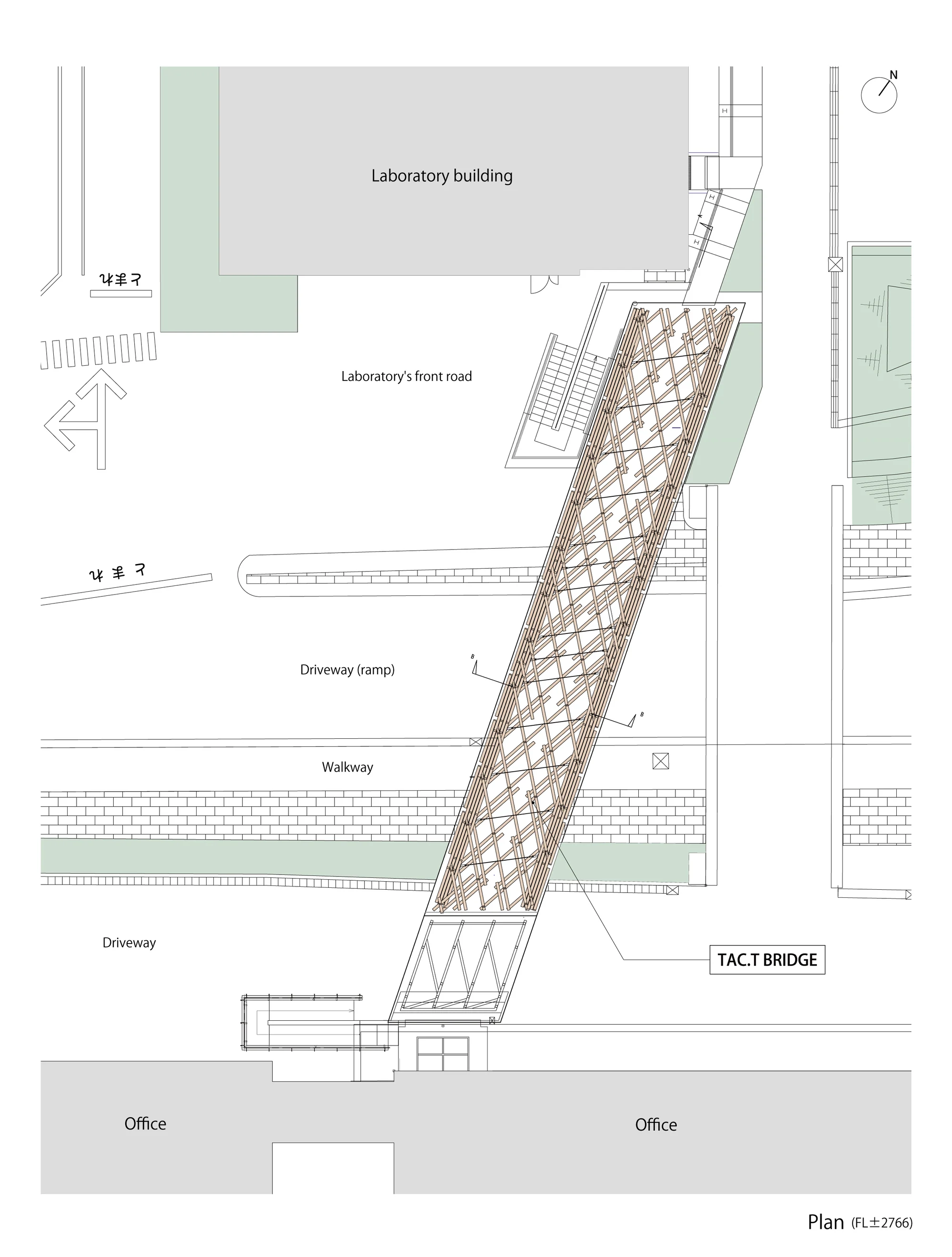 نمای نزدیک پل TAC.T با بتن اکوفرندلی و طراحی پایدار