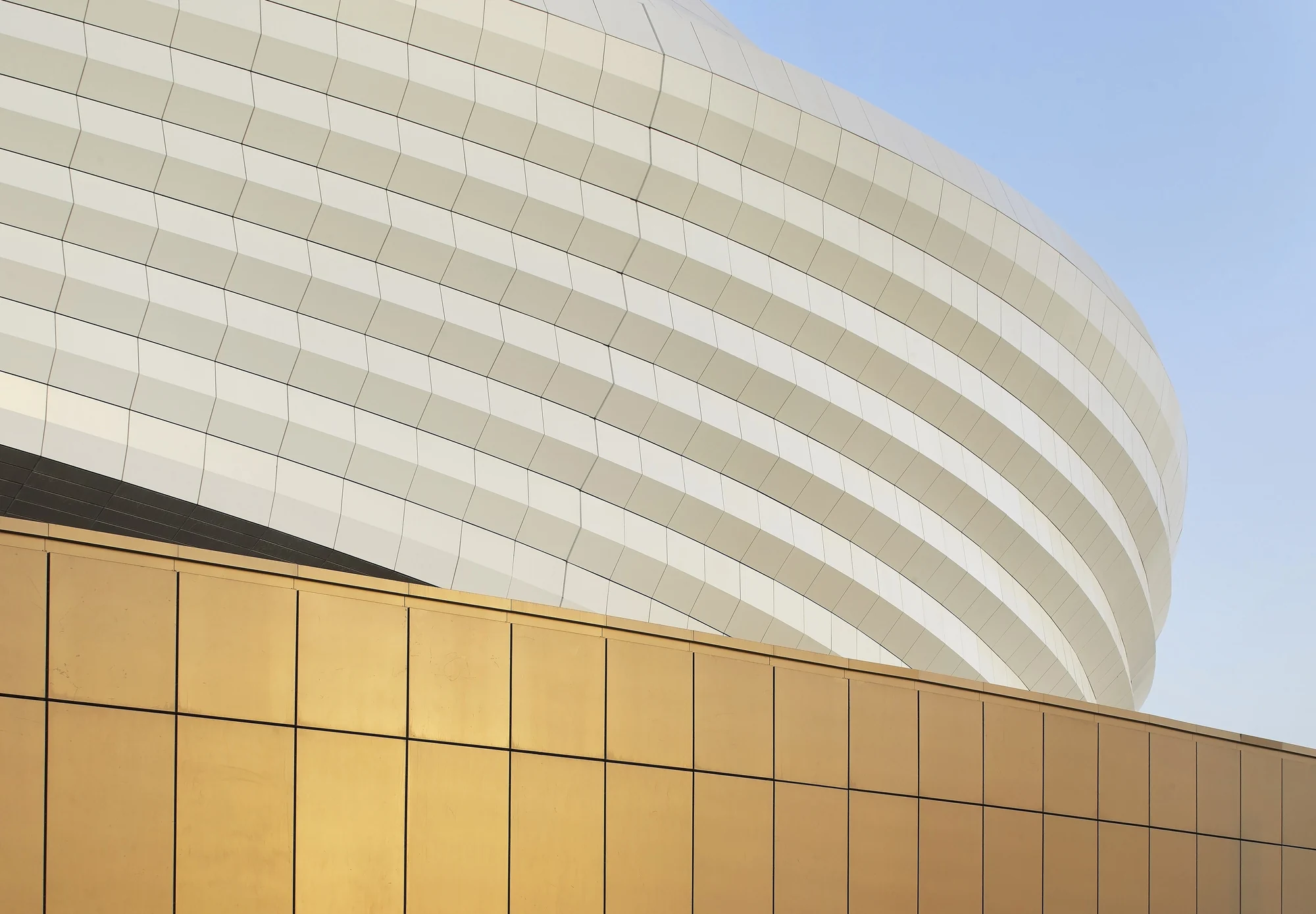 پلان معماری مدرن استادیوم الجنوب با فضاهای چندمنظوره