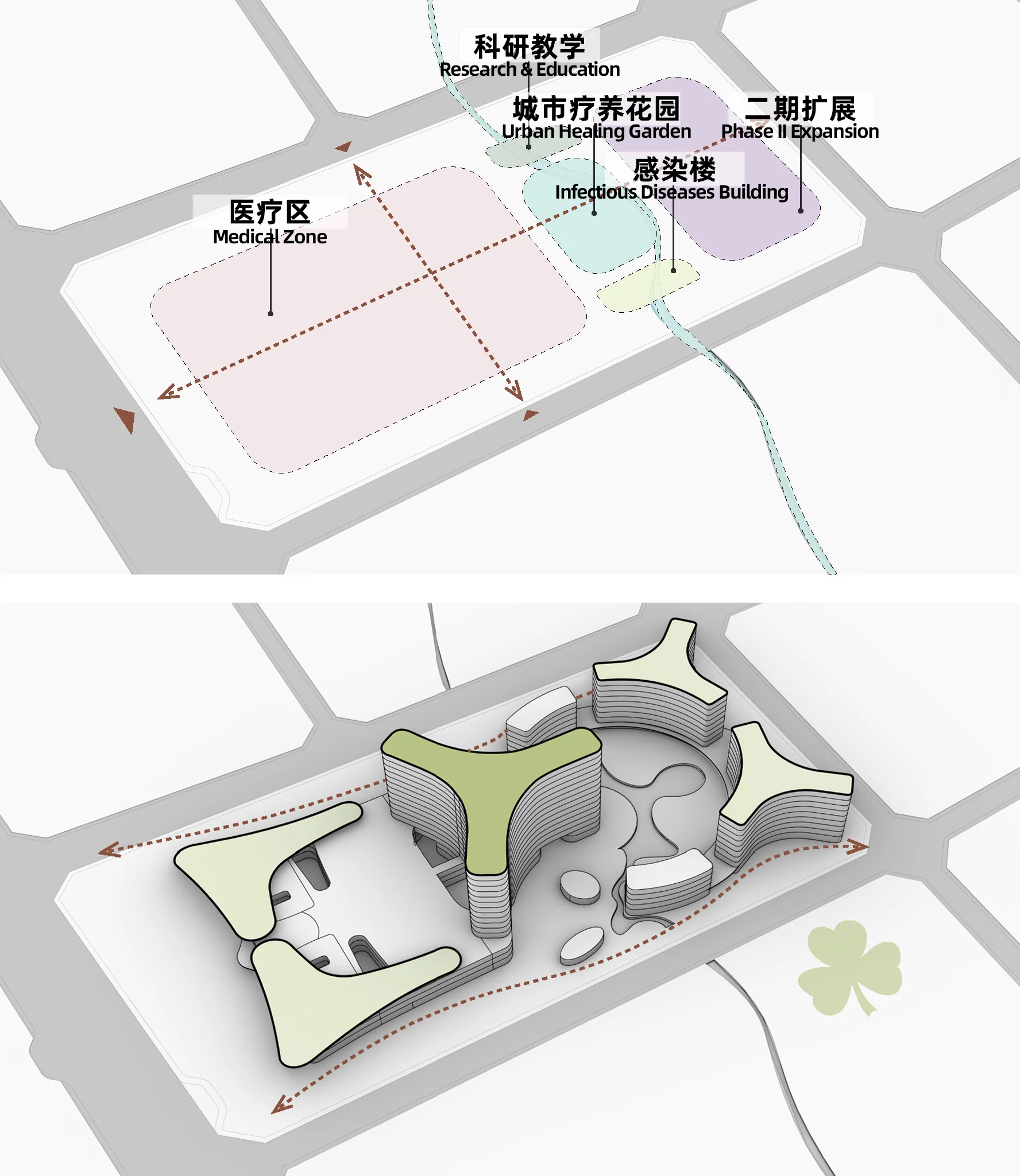 فضای داخلی بیمارستان تونگلو با نور طبیعی و دکوراسیون مینیمال
