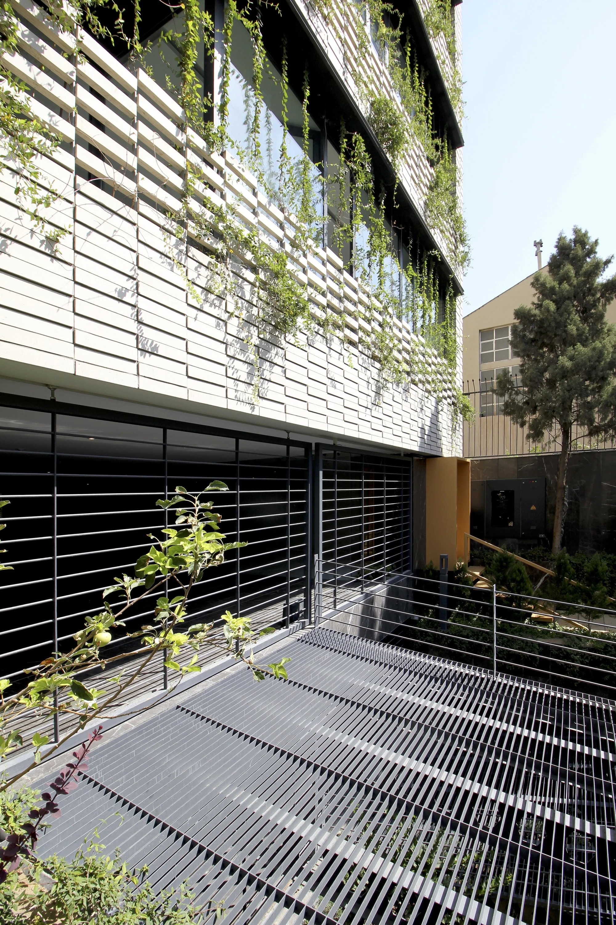 نمای پنجره‌ای آپارتمان‌های سروستان با طراحی KARABON