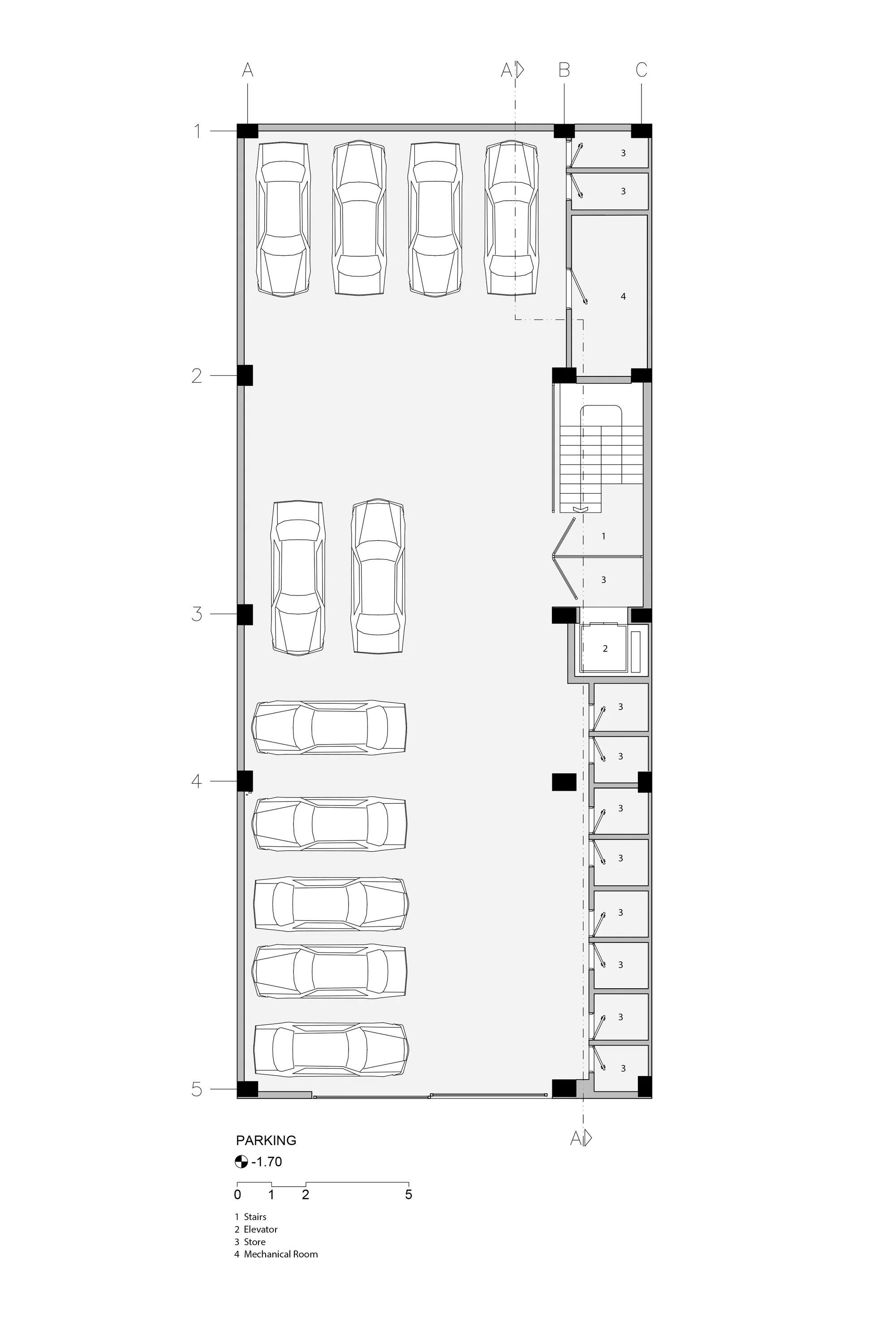 نمای خارجی آپارتمان‌های سروستان با طراحی KARABON و بالکن