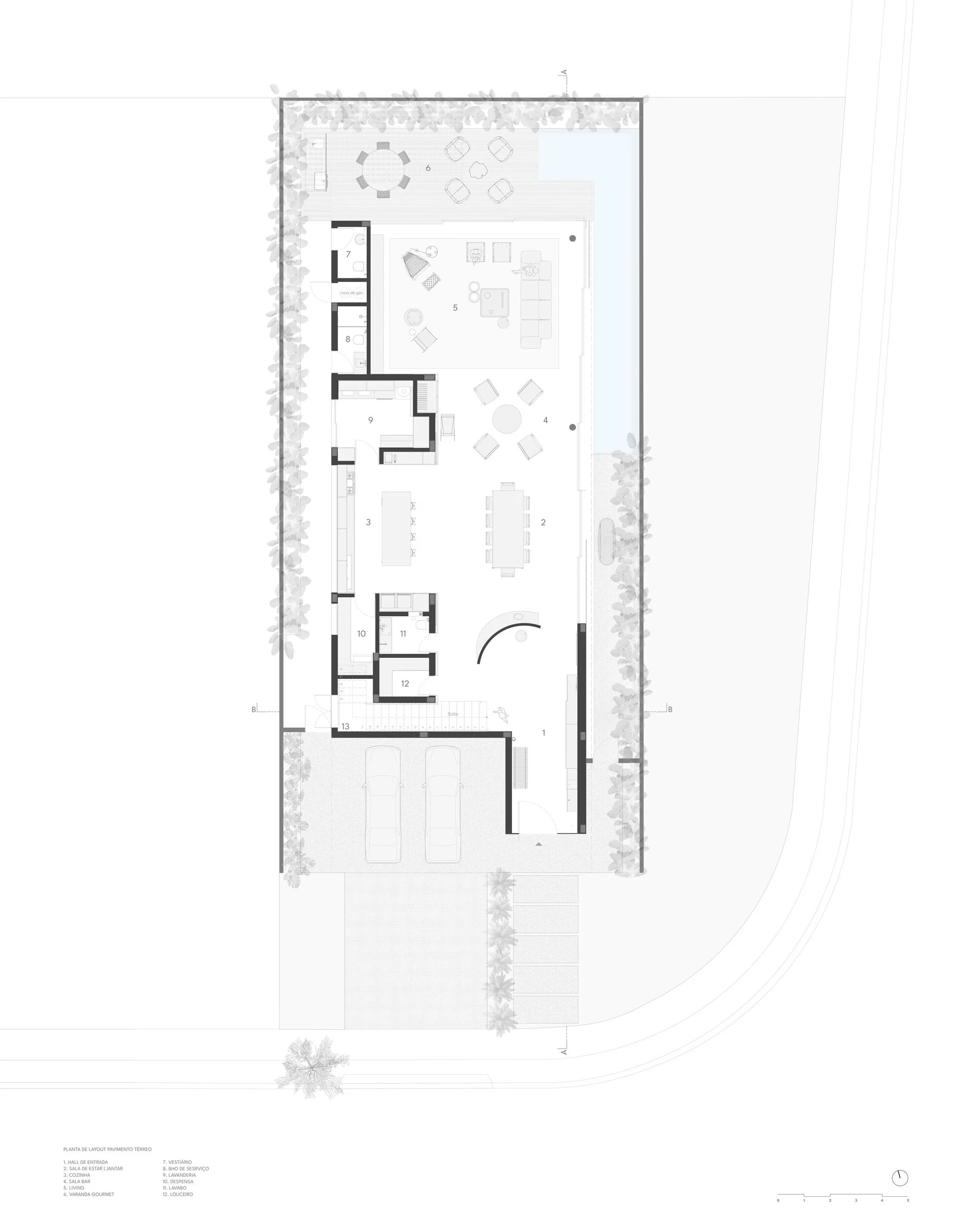 فضای داخلی خانه بوینس آیرس با طراحی مینیمال و نور طبیعی
