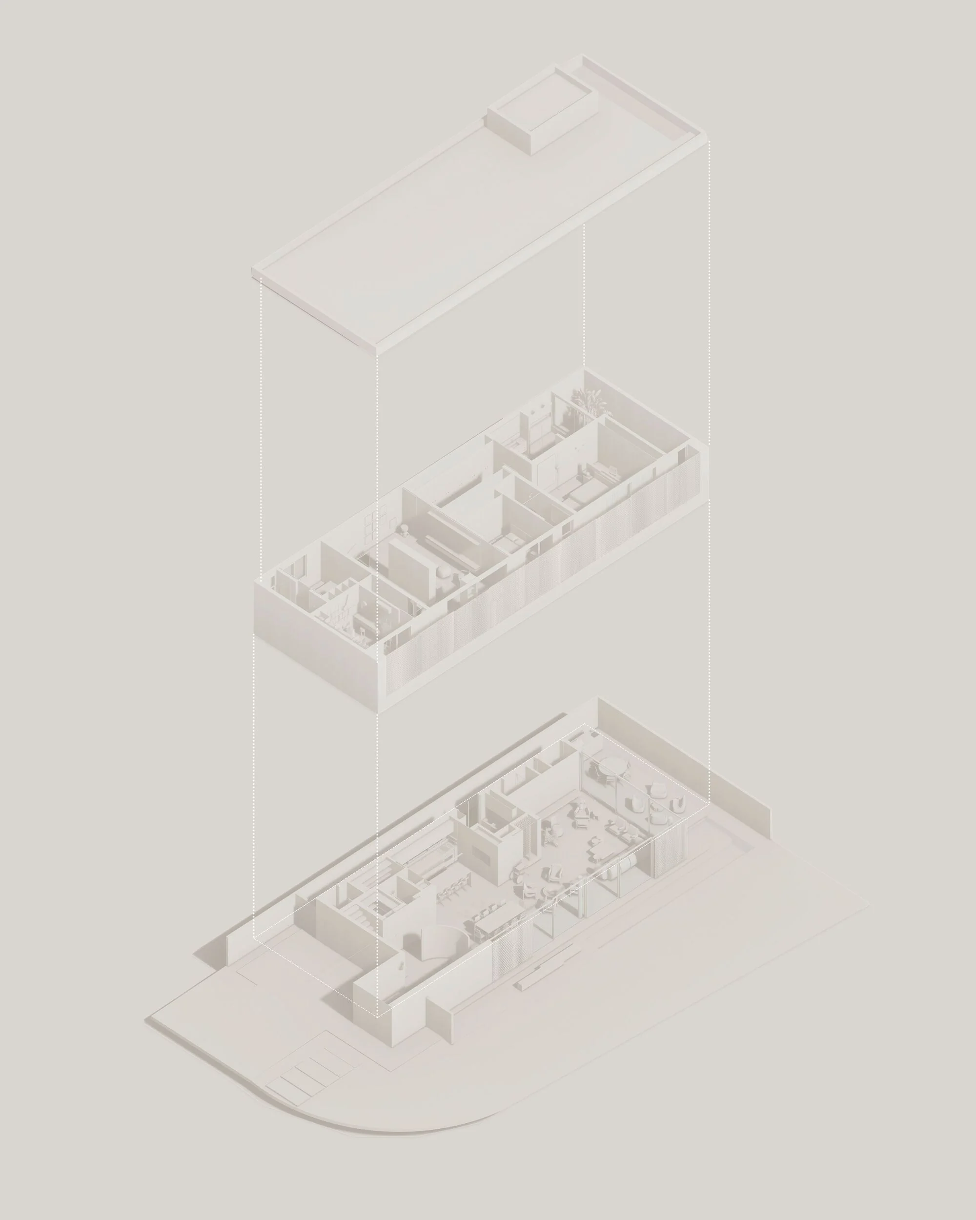 فضای نشیمن خانه بوینس آیرس با پلان باز و متریالهای طبیعی