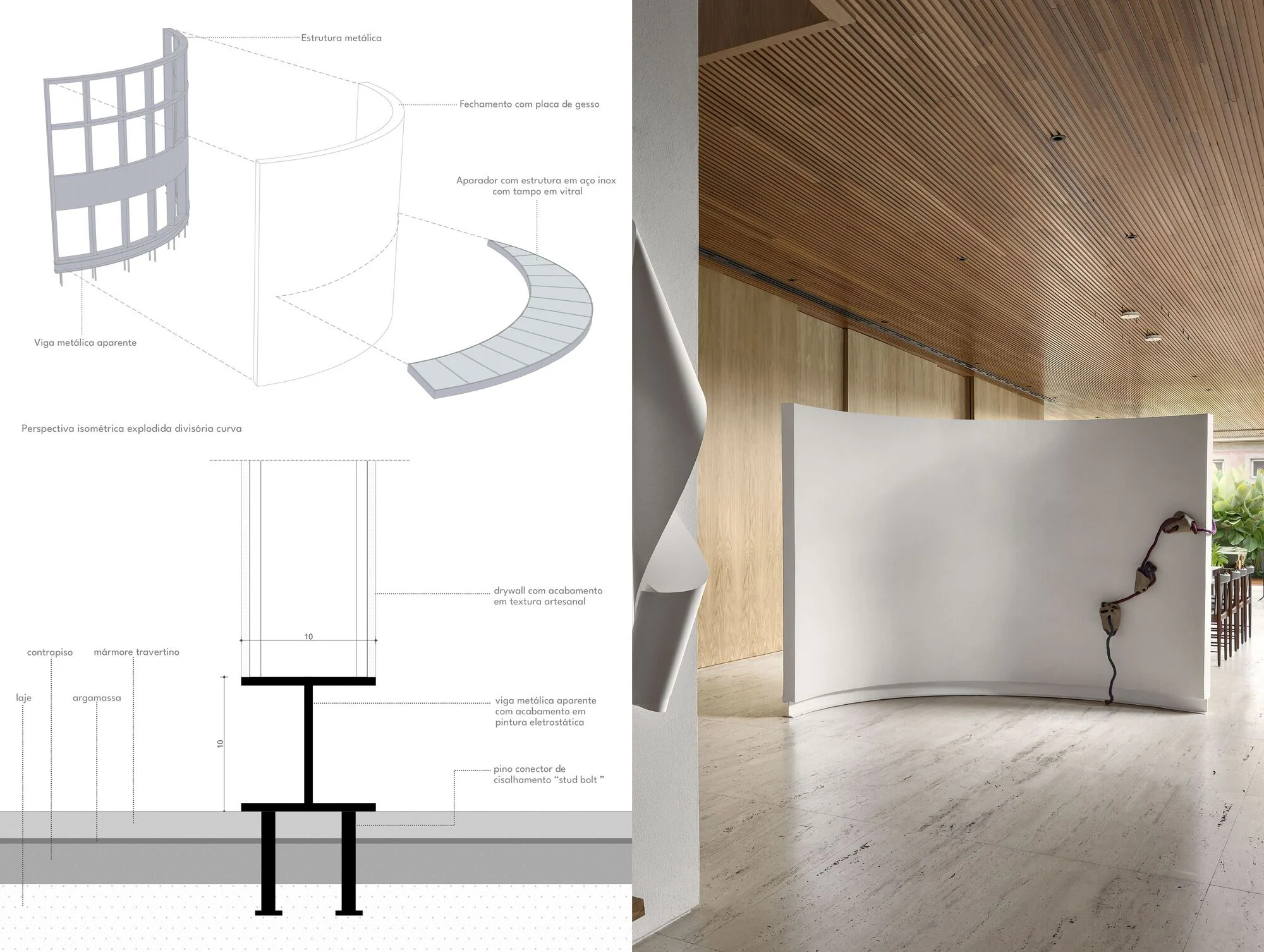 طراحی معماری خانه بوینس آیرس با نمای شفاف و سازههای هندسی