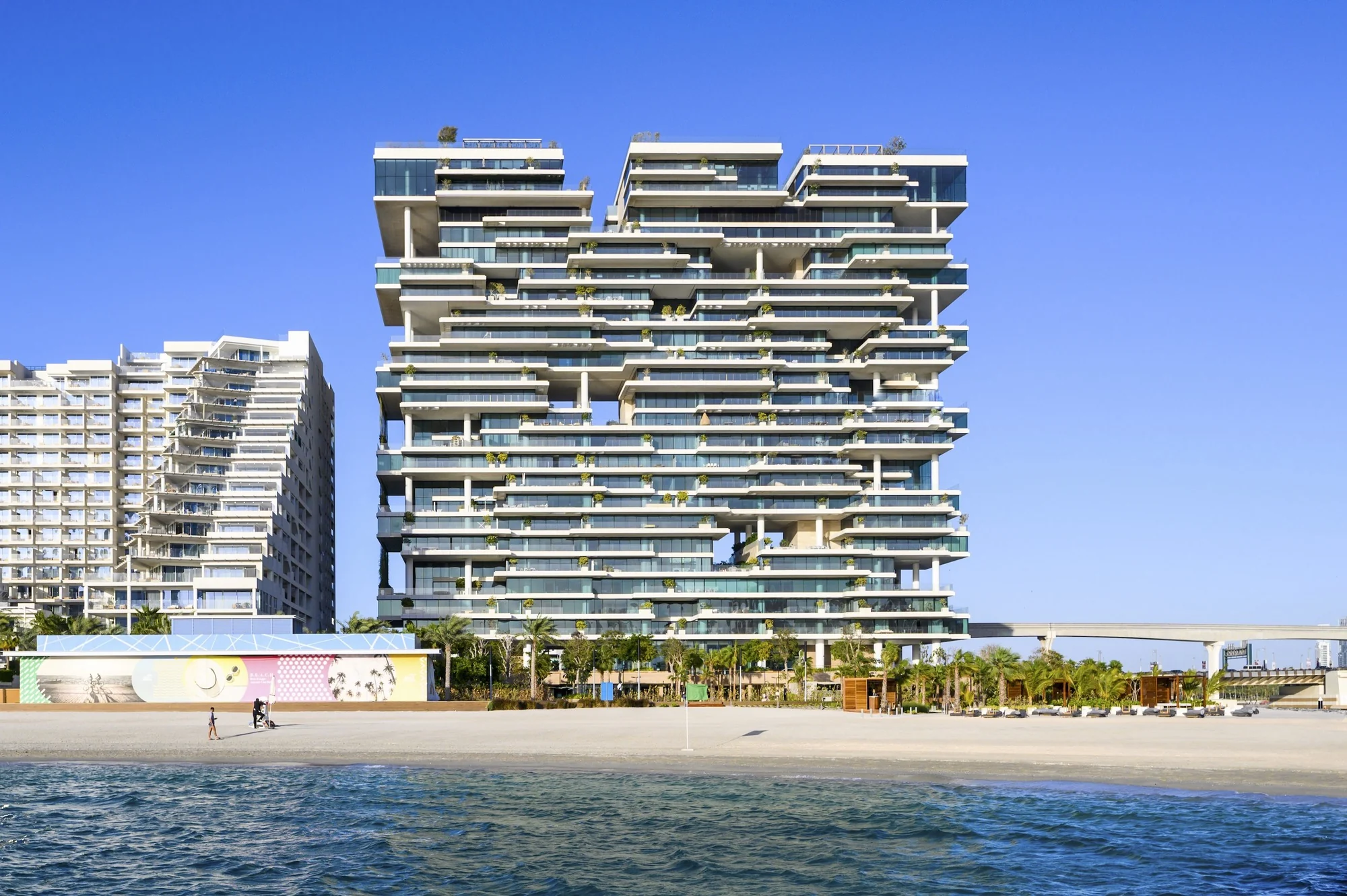 پلان معماری ون ات پالم با 90 واحد لوکس و منظر پانوراما