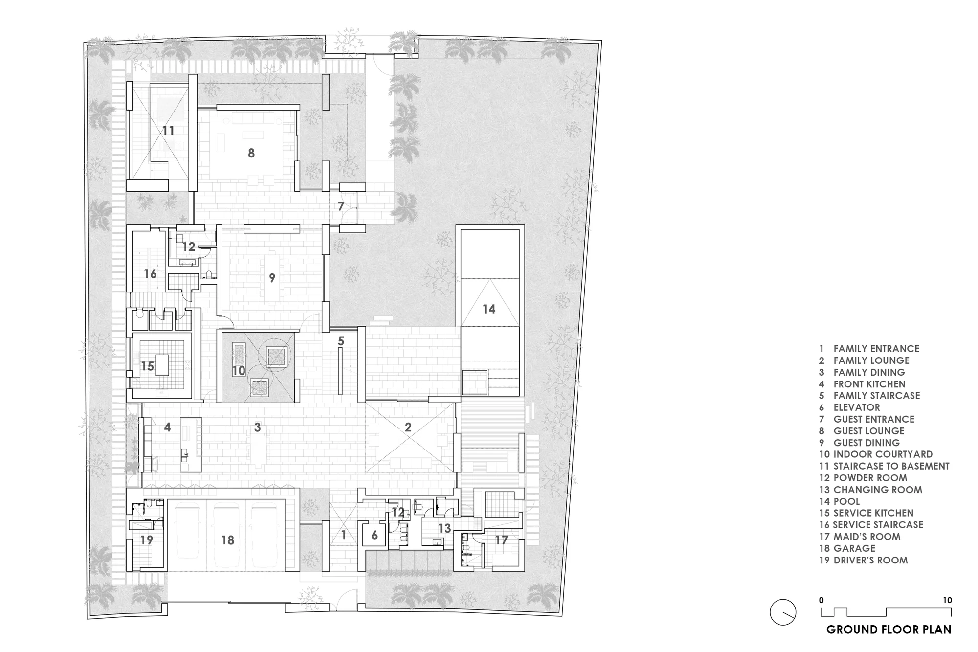 نمای بیرونی ویلا لیما با متریال‌های پایدار و مشربیه