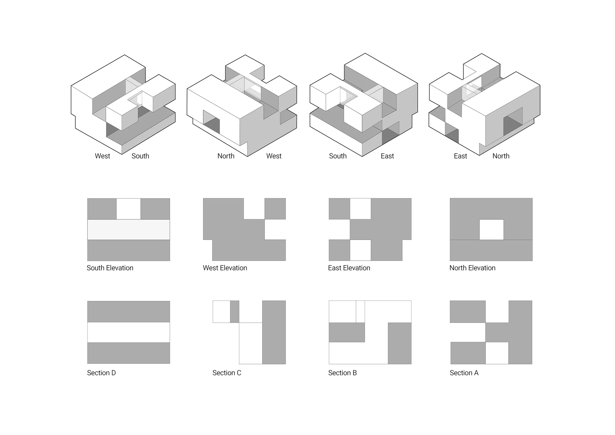 نمای خارجی ویلا خلأها با متریال آجر و طراحی پایدار