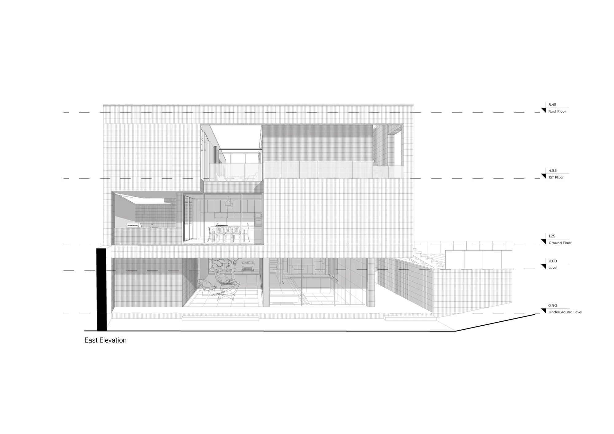 طراحی داخلی ویلا خلأها با دکوراسیون معاصر و پلان باز