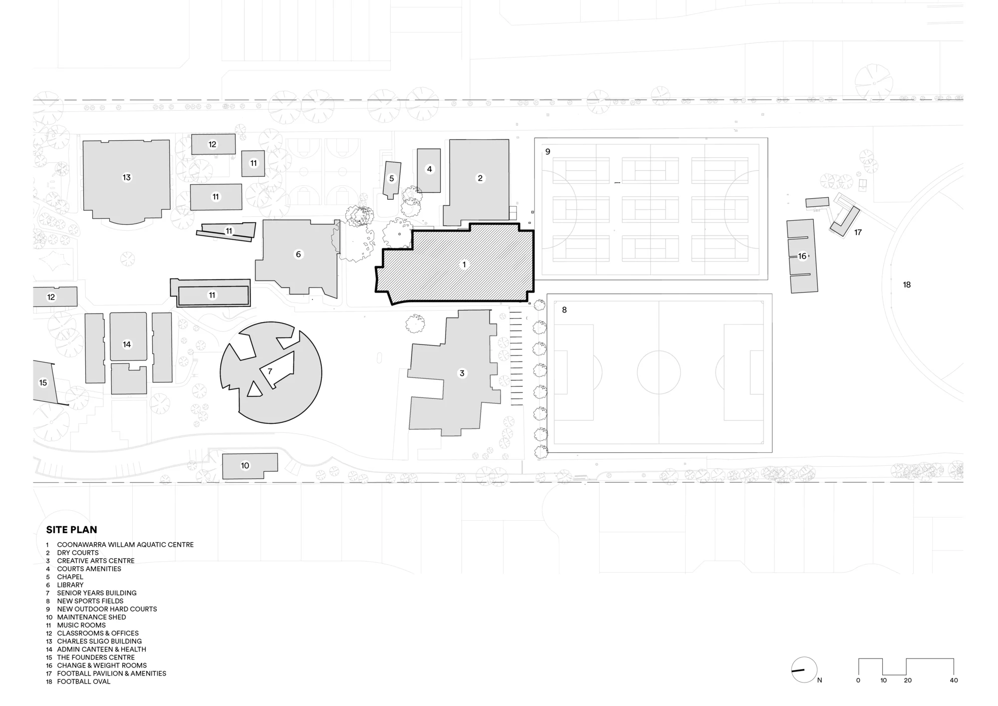نمای مدرن مرکز آبی ایوانهو گرامر با متریال‌های Laminex