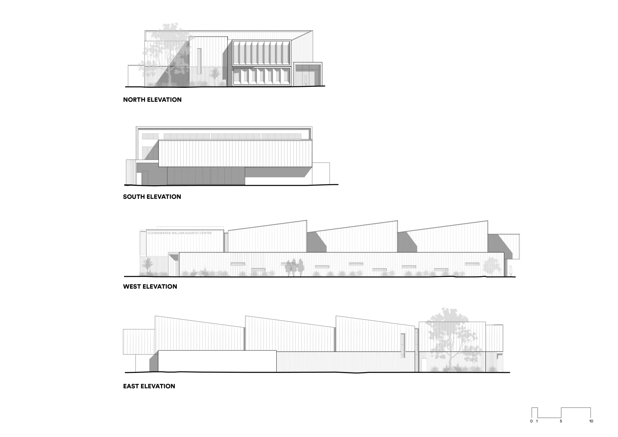 پلان معماری مرکز آبی ایوانهو گرامر با مساحت 2333 مترمربع