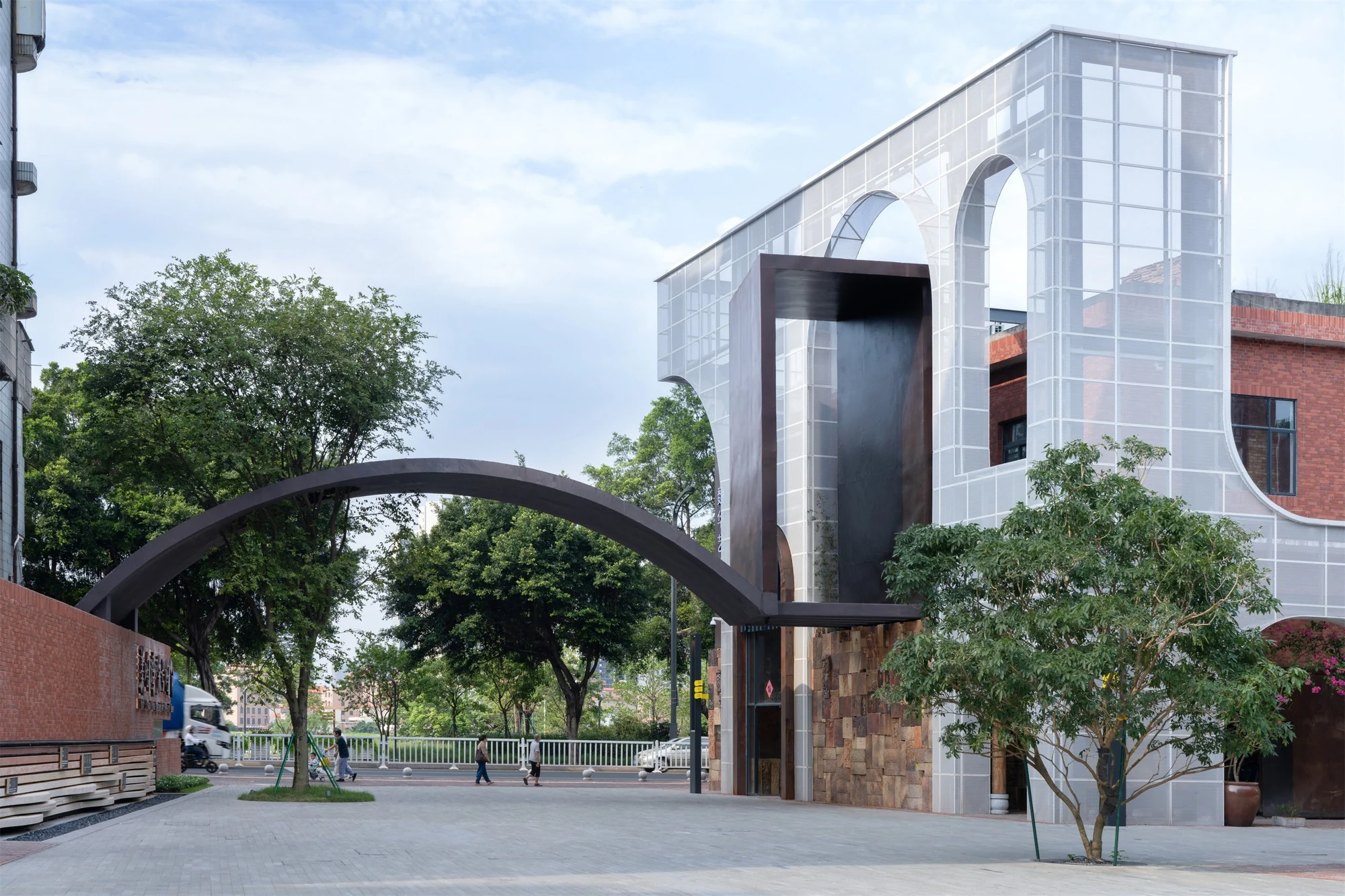 نمای خارجی پایگاه شماره ۷ با طراحی Atelier cnS در شیوان فوشان