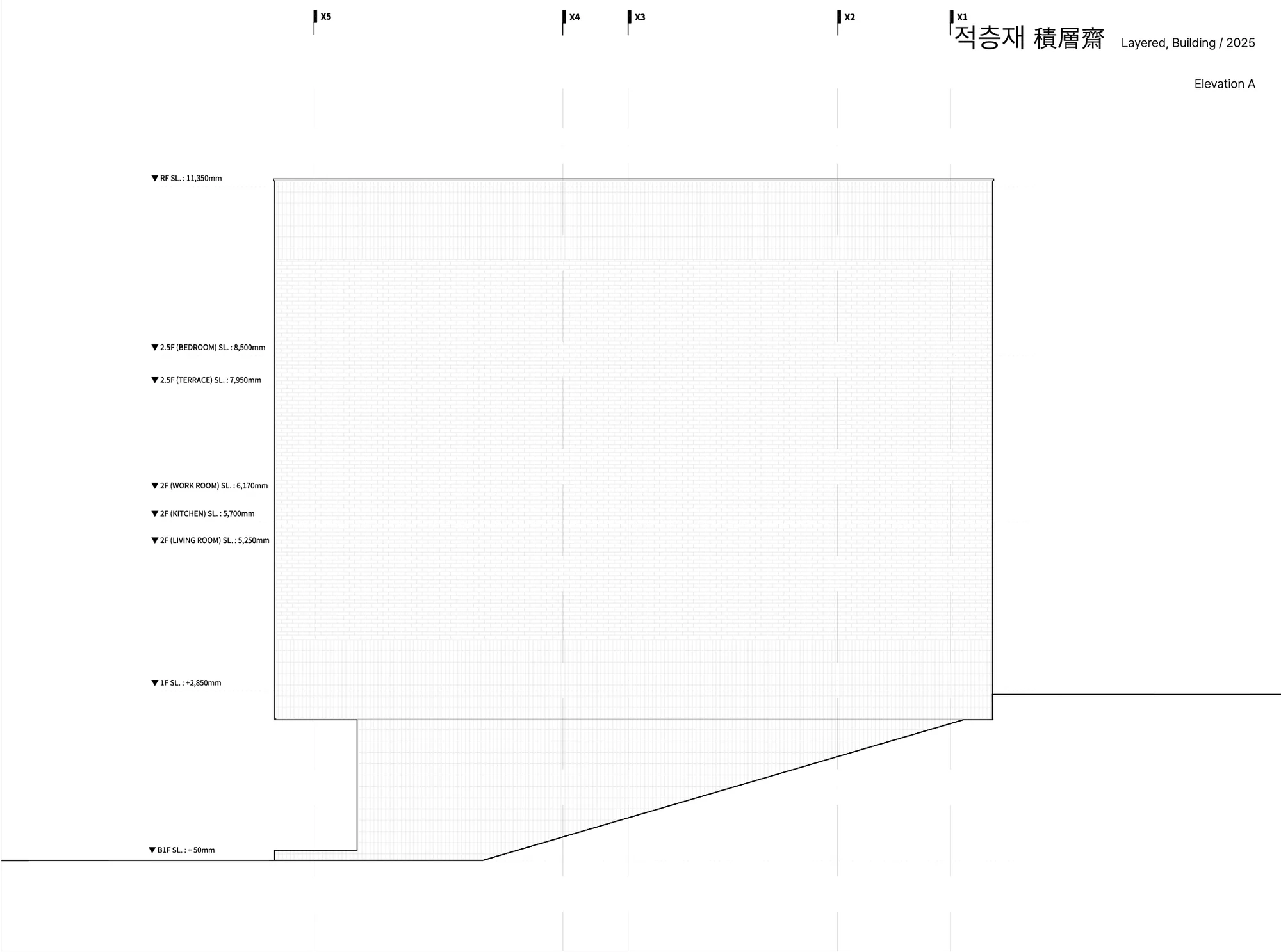نمای بیرونی ساختمان لایهای با معماری معاصر