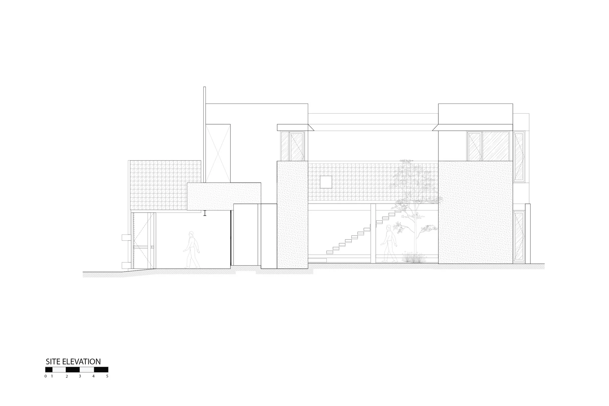 پلان معماری ویلا سیپات و ساو با فضاهای باز
