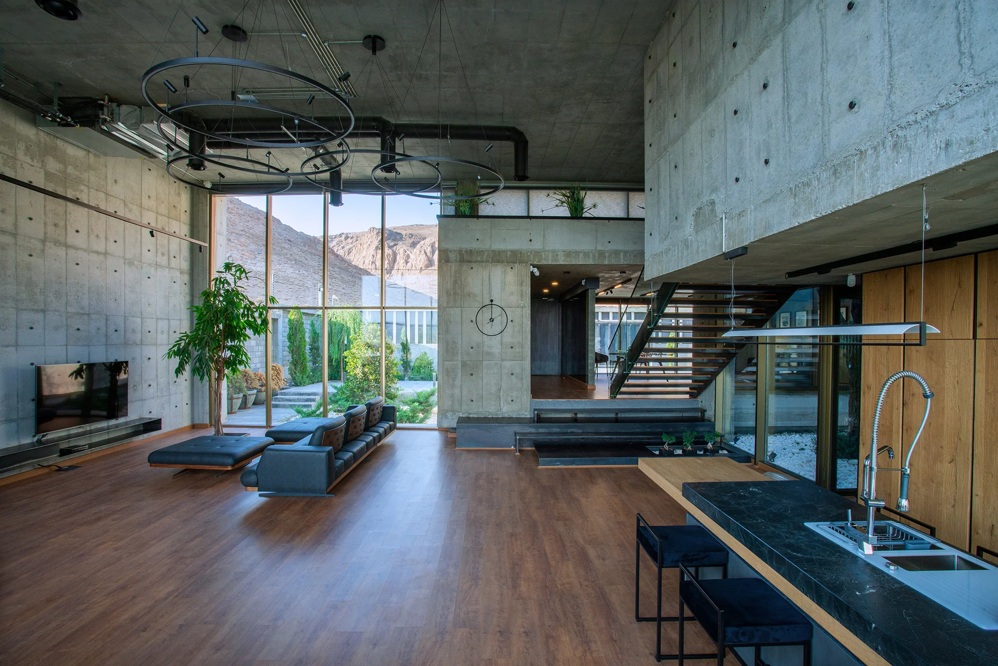 پلان معماری ویلا باغ شهر در شهرکرد ایران