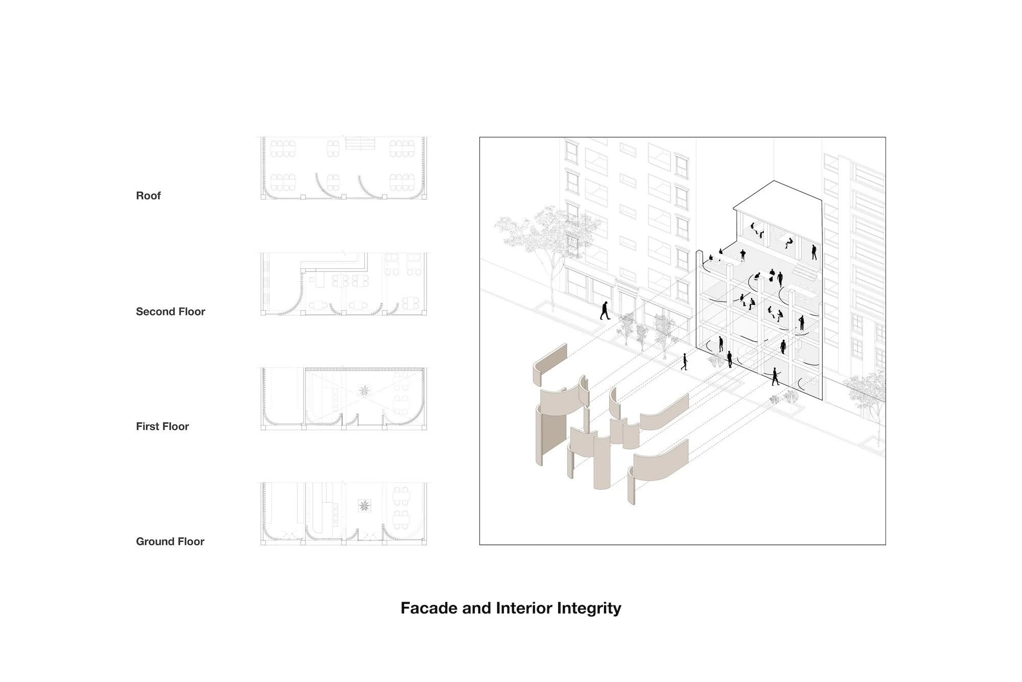 فضای تراس تالار غذای تترا با منظر