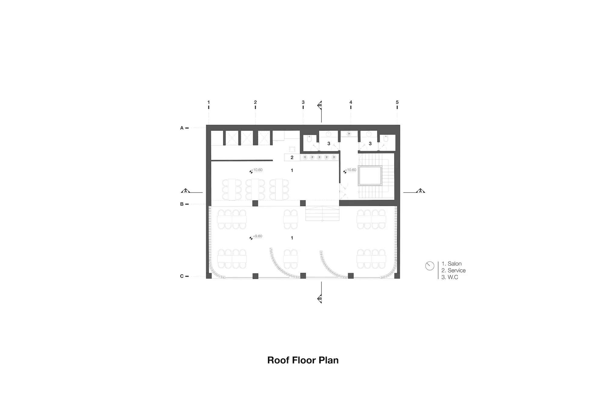 نمای بیرونی تالار غذای تترا با معماری معاصر