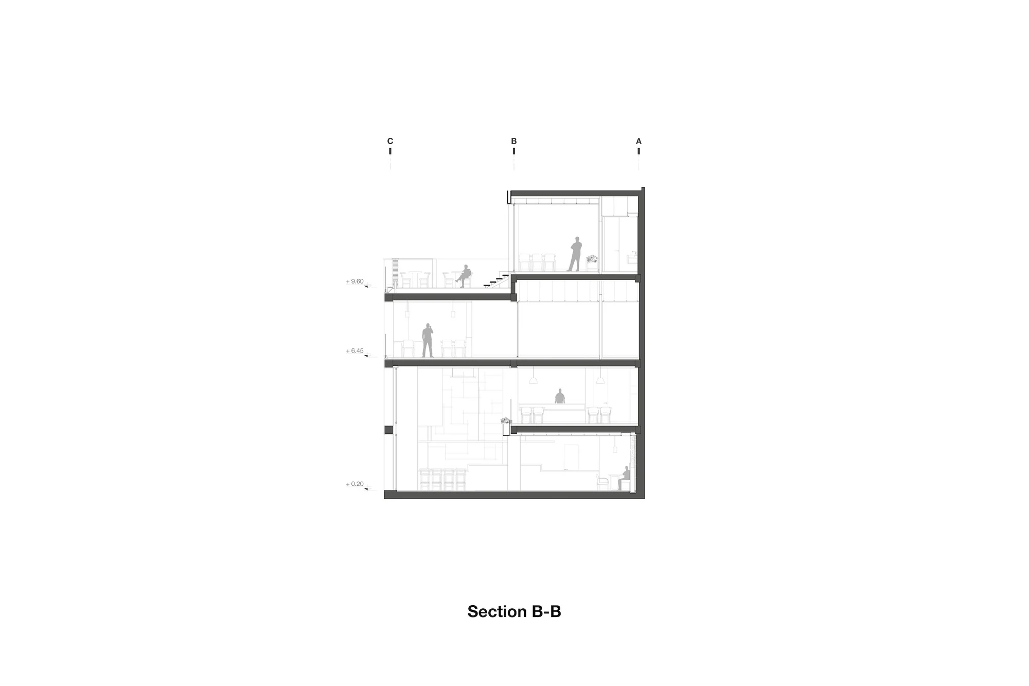نمای خارجی تالار غذای تترا با متریال پایدار