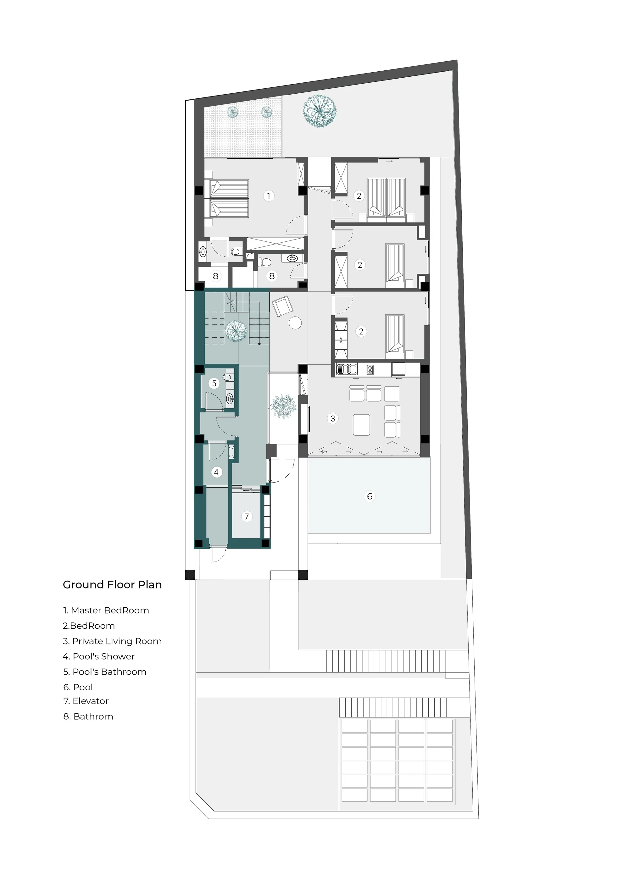 فضای داخلی ویلا سانگده با طراحی خلاقانه