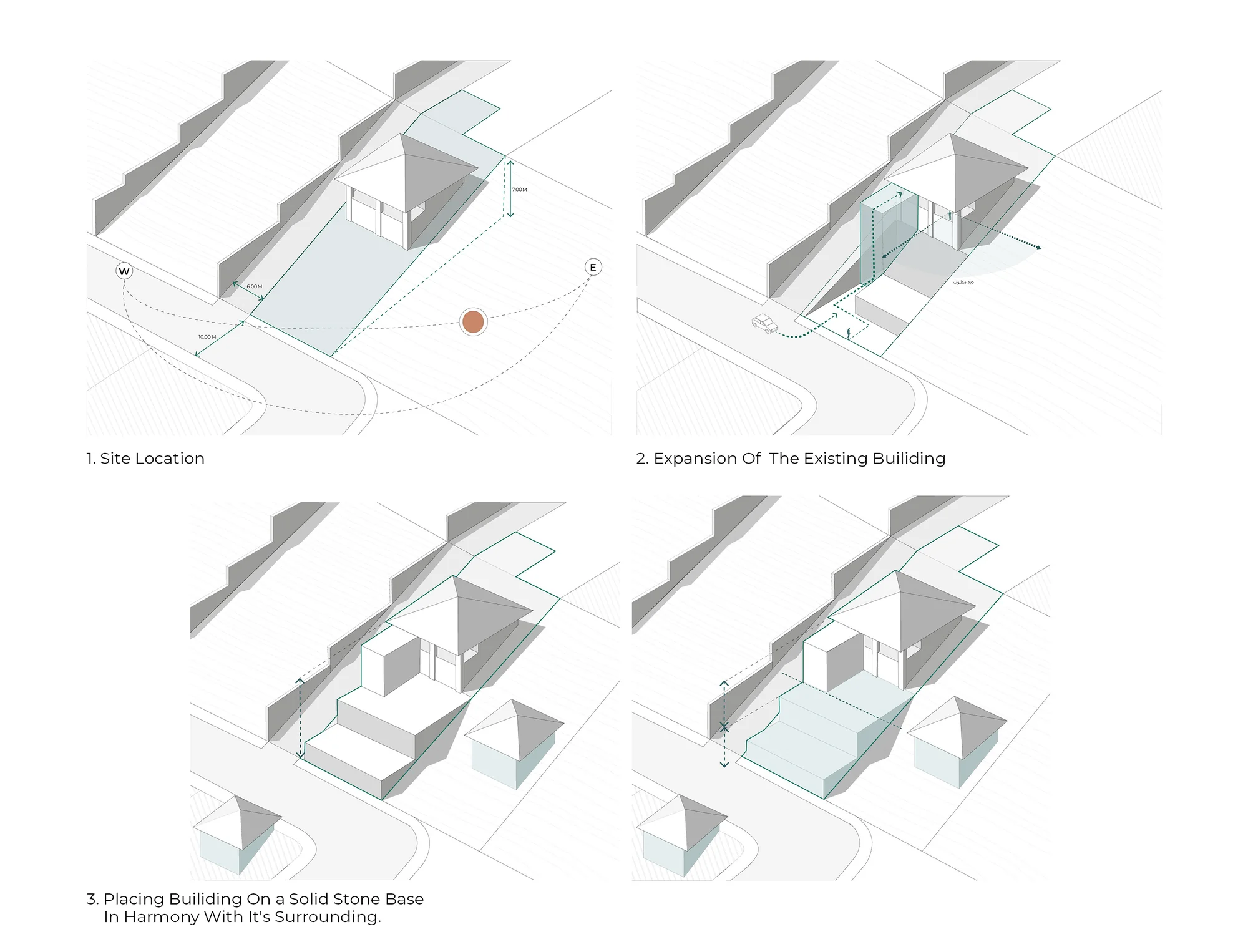 پلان معماری ویلا سانگده با فضاهای کاربردی