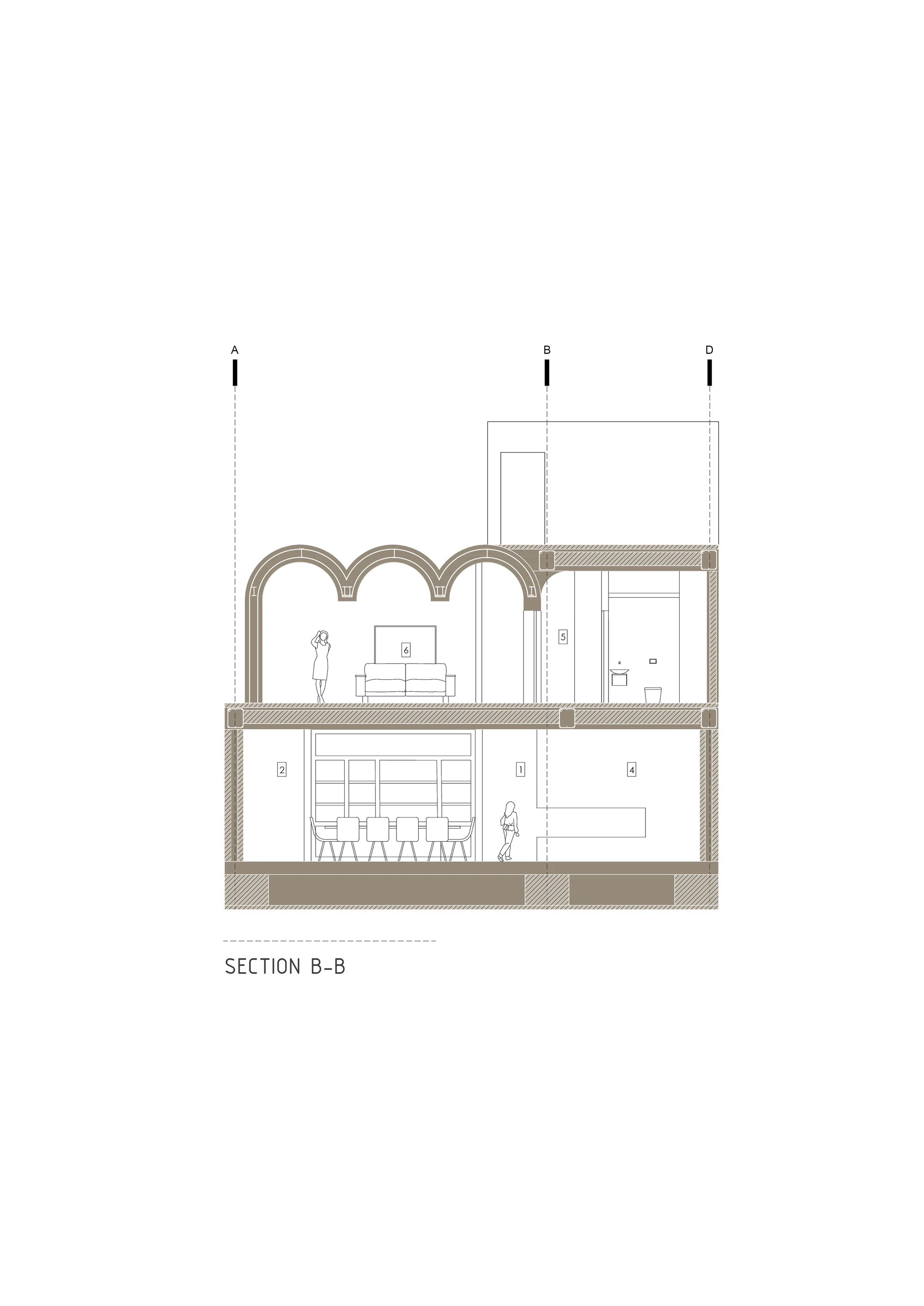 نمای آجری خانه سپارو با معماری معاصر در نائین