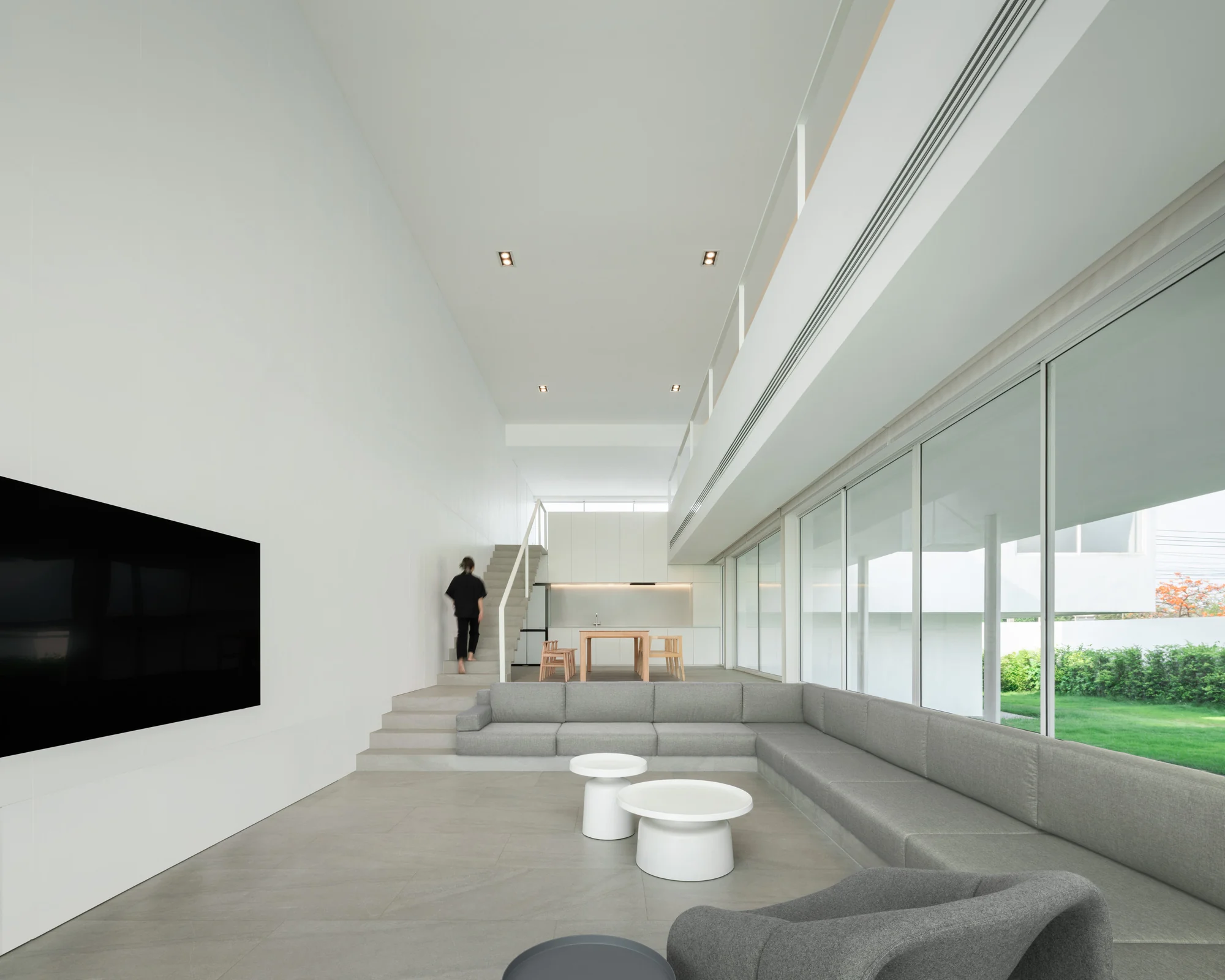 طراحی معماری خانه لوسنت با تنوع فضایی