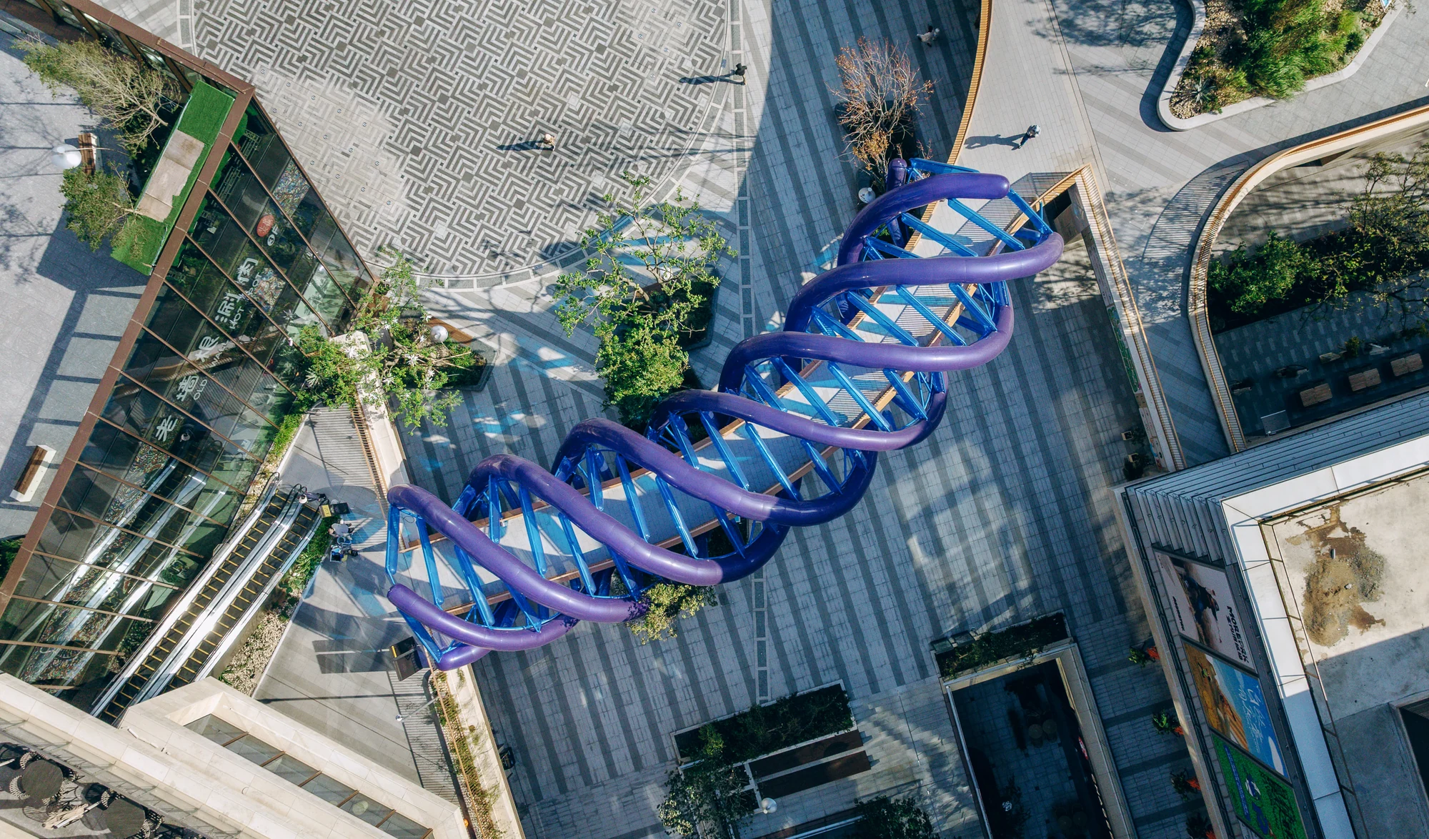 پلان باز پل غشایی آبی با طراحی He Zhe و James Shen