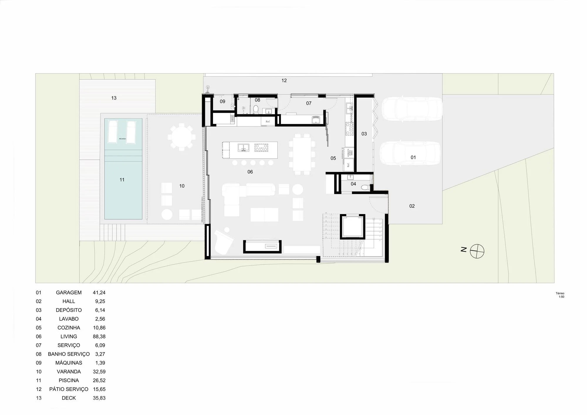 نمای خارجی خانه کاسا فولیا با Biazus Arquitetura