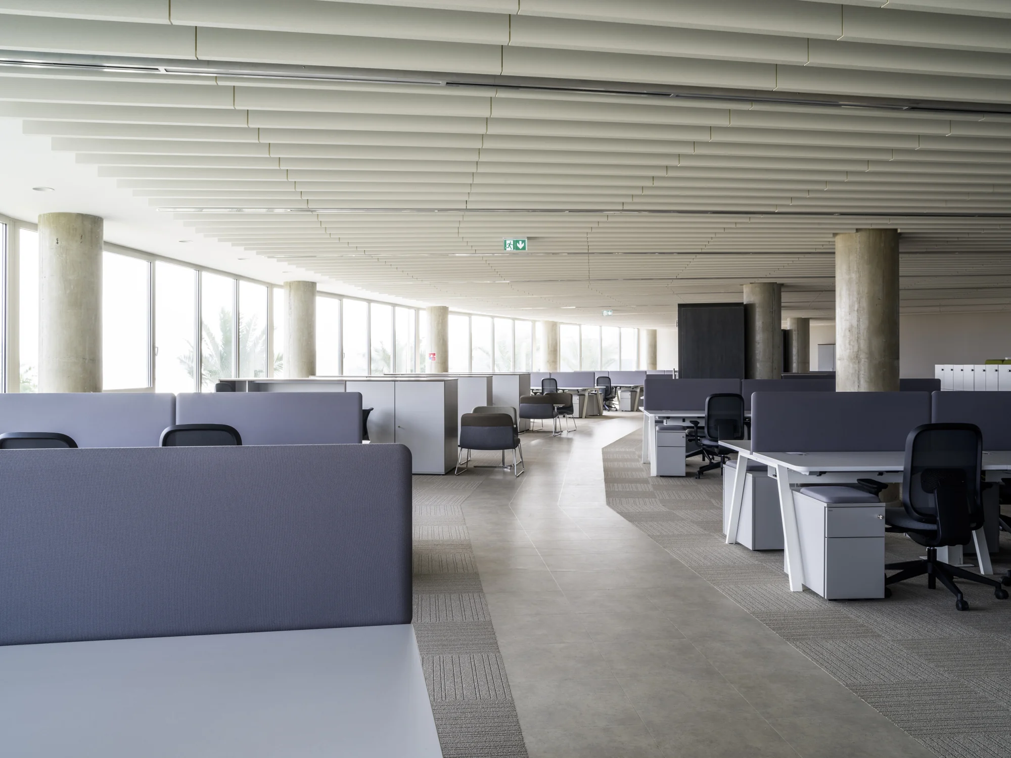 فضای عمومی روستای نارنجی با منظر سبز