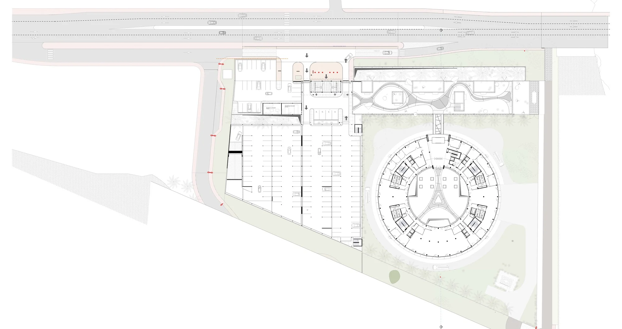 طراحی معماری روستای نارنجی با حیاطهای سبز