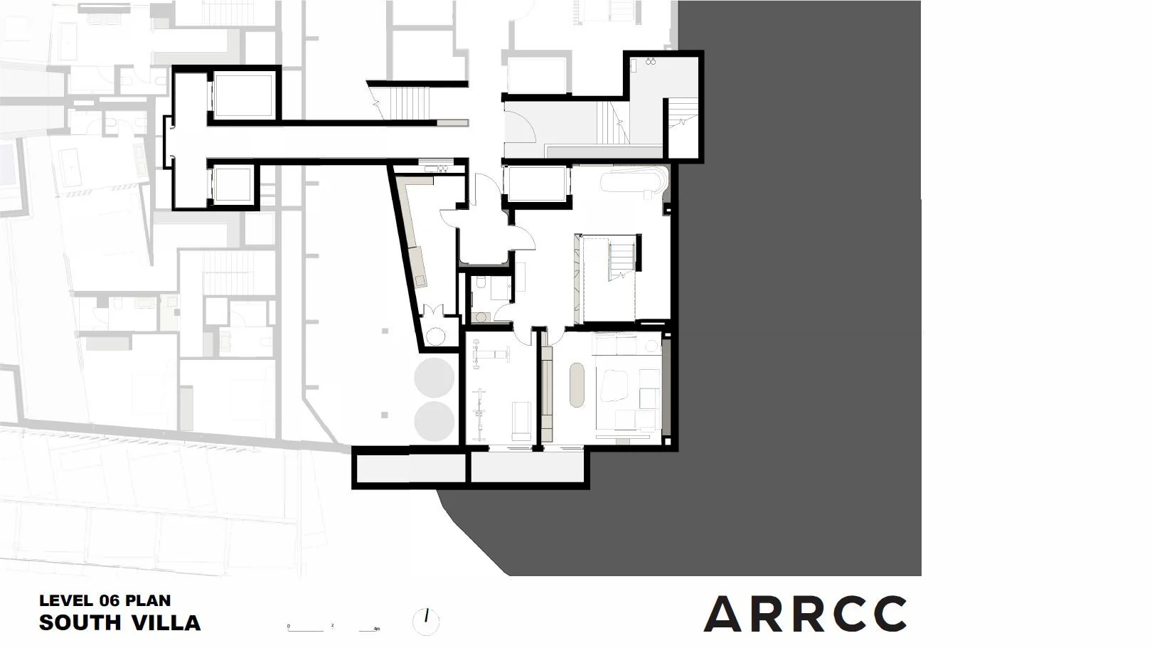 طراحی معماری ویلا ساوت با سبک مدرن آرت دکو
